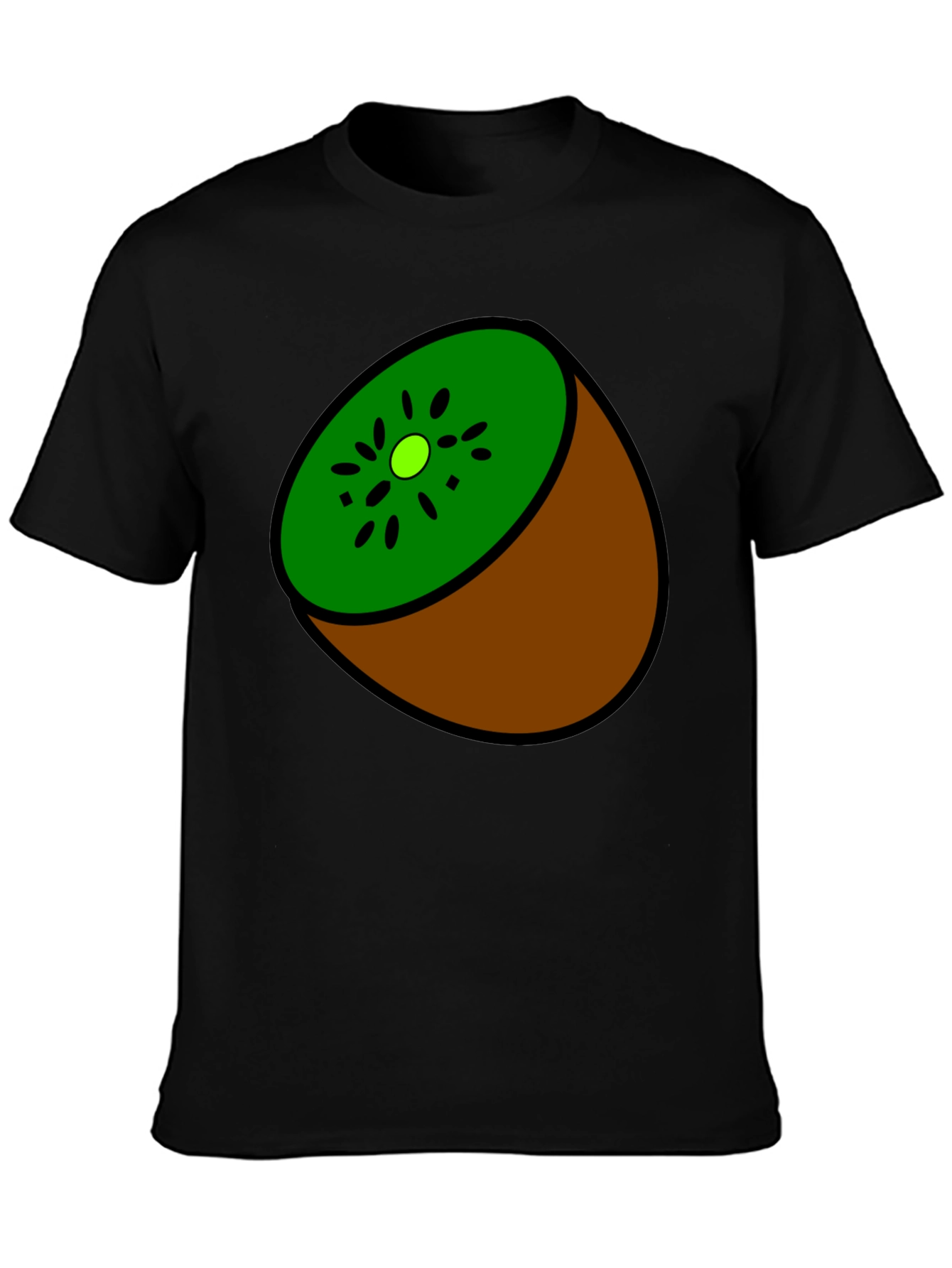 Kiwi Slice Graphic Tee - Quirky Fruit Design