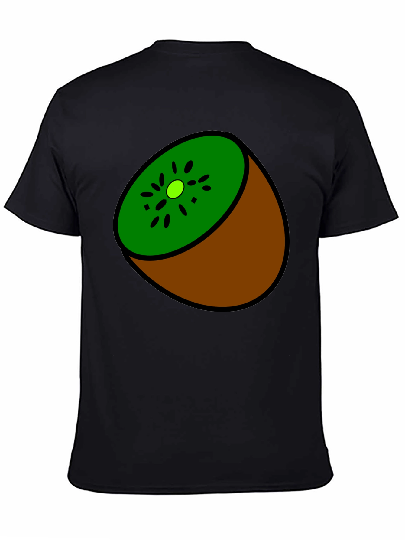 Kiwi Slice Graphic Tee - Quirky Fruit Design