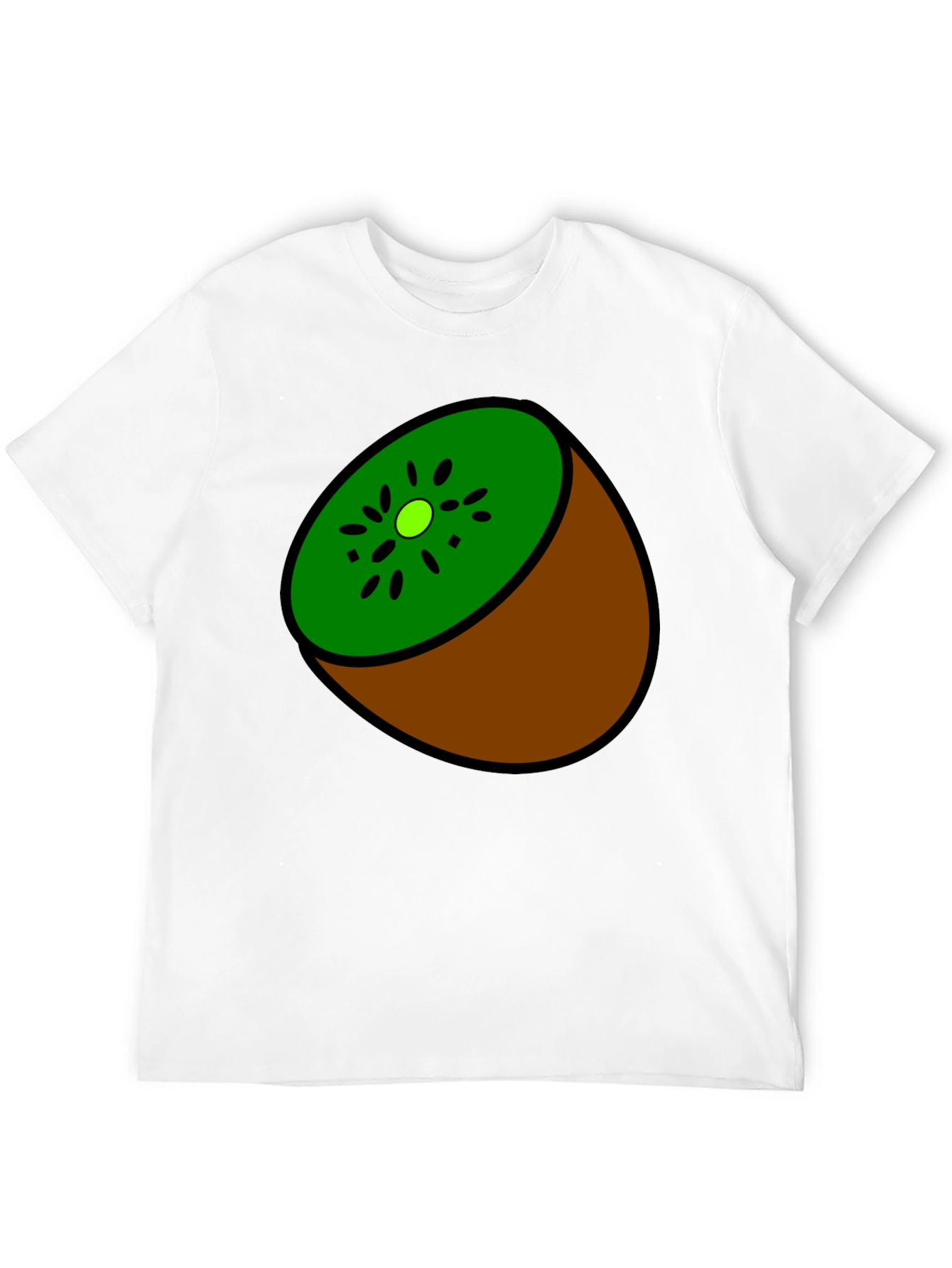 Kiwi Slice Graphic Tee - Quirky Fruit Design