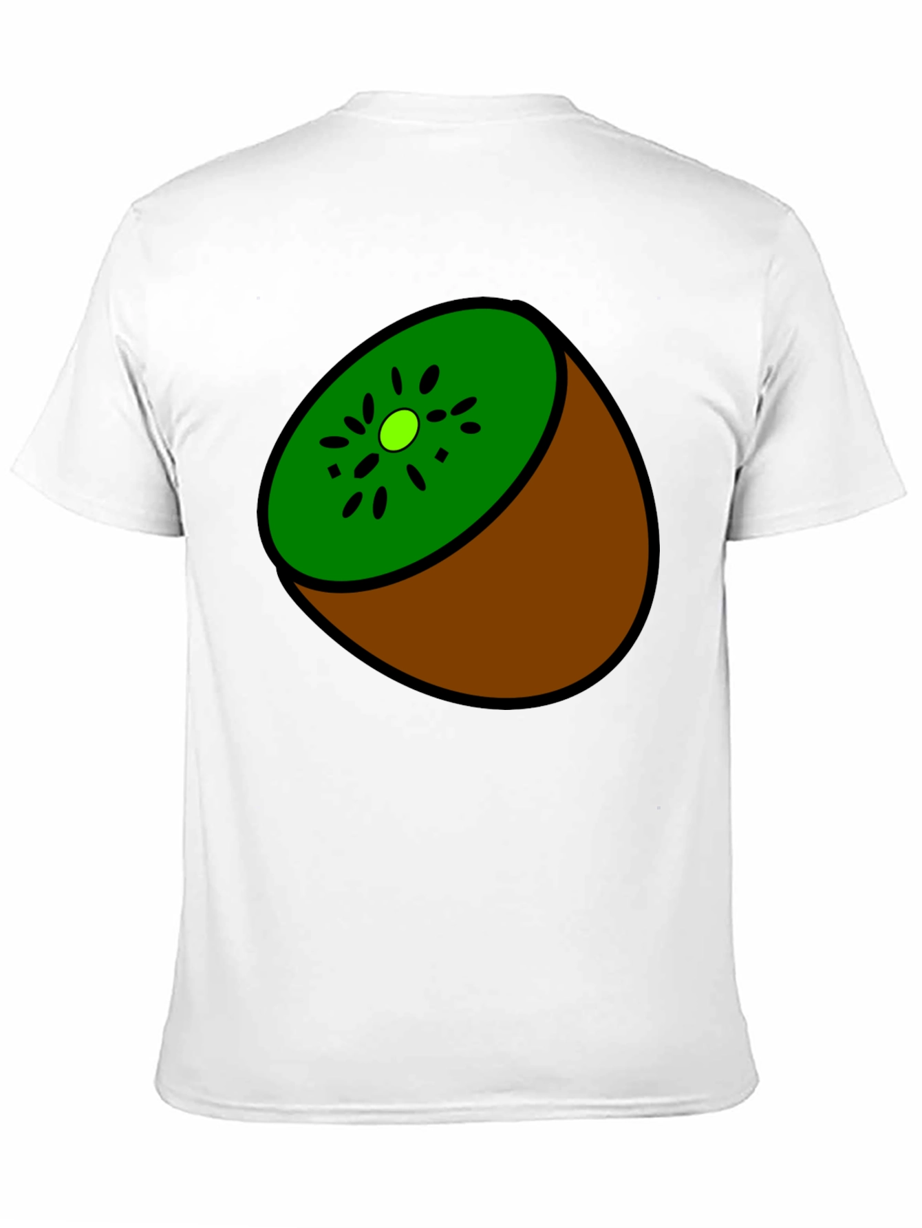 Kiwi Slice Graphic Tee - Quirky Fruit Design