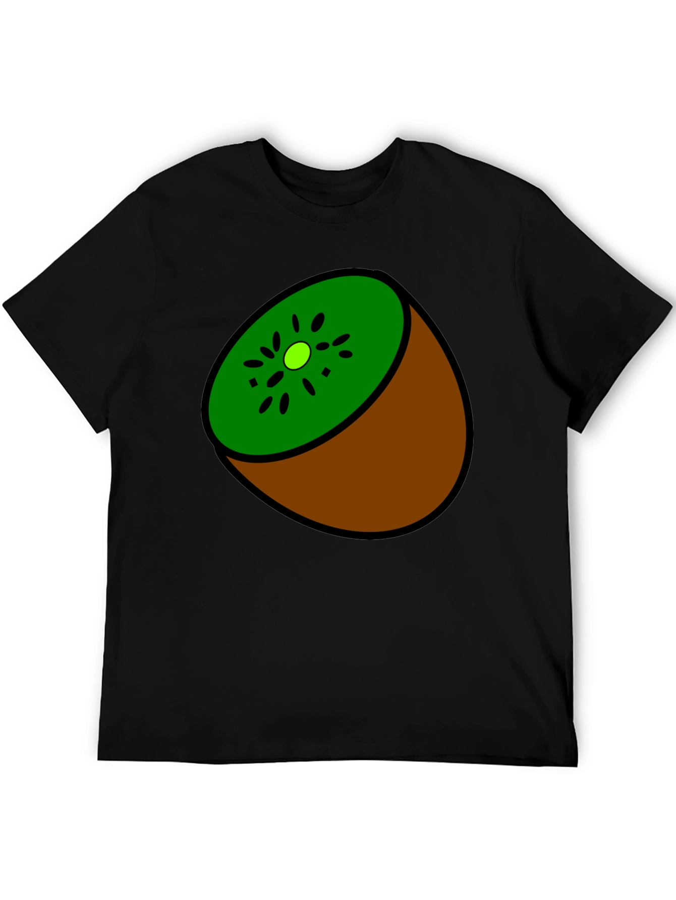 Kiwi Slice Graphic Tee - Quirky Fruit Design