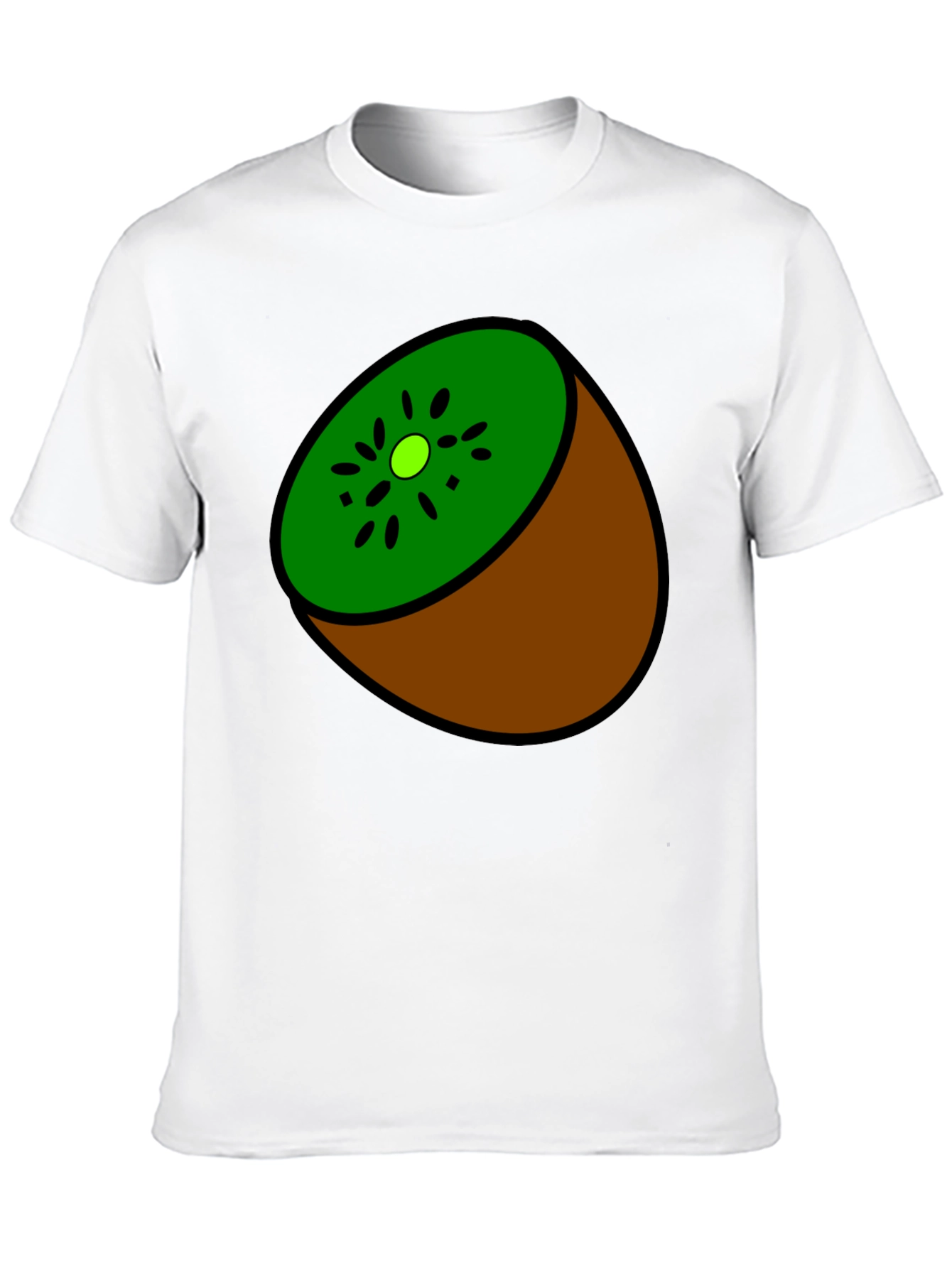 Kiwi Slice Graphic Tee - Quirky Fruit Design