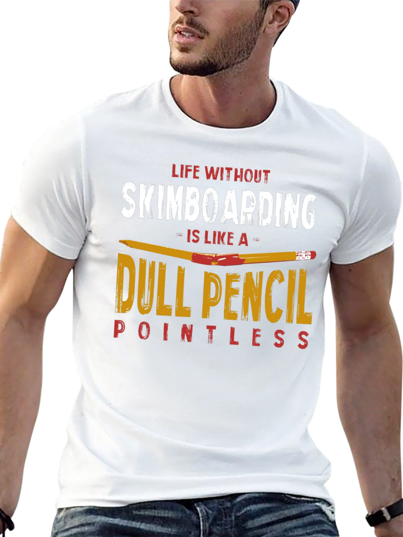 Skimboarding T-Shirt: Life Without Skimboarding