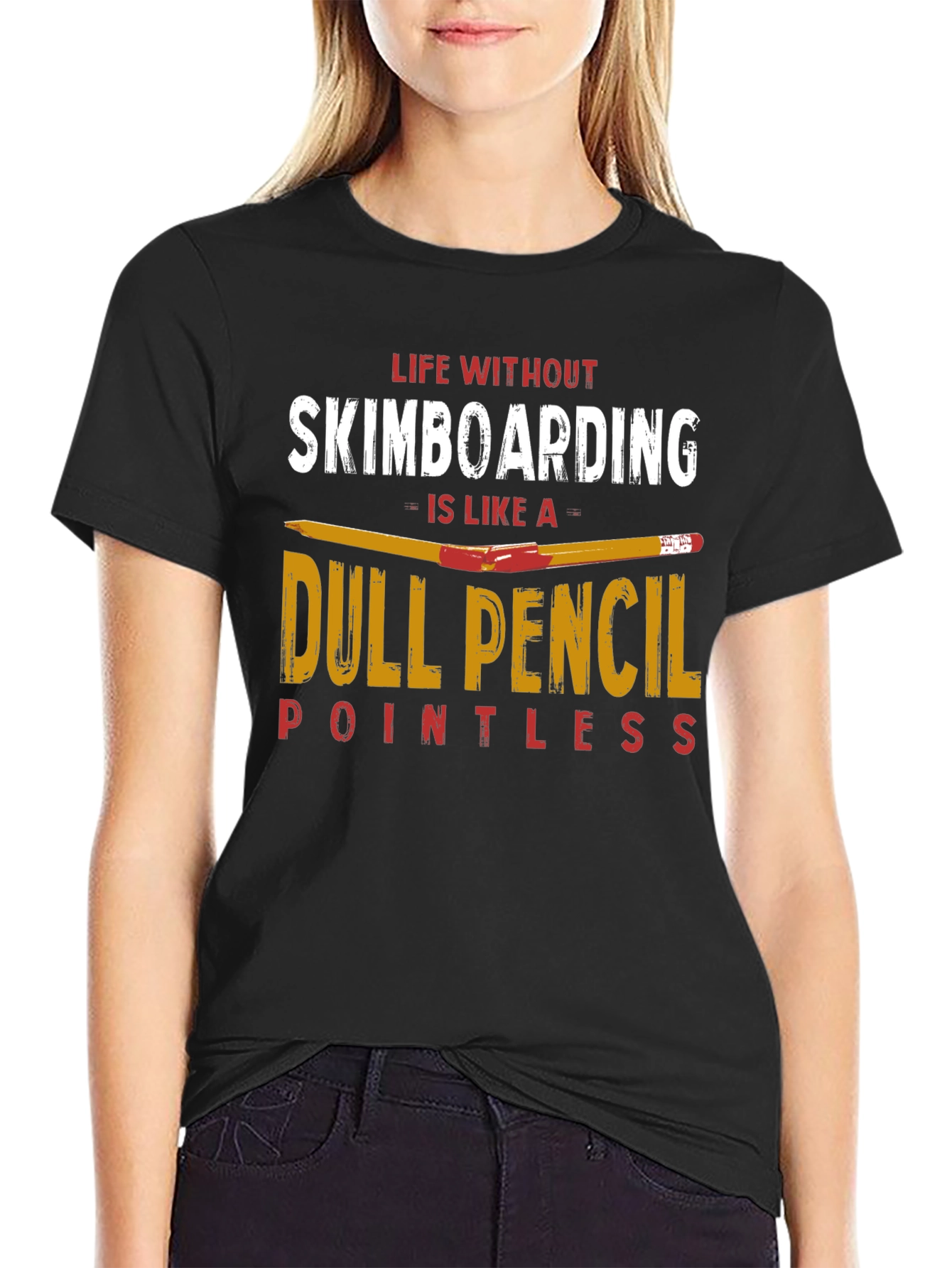 Skimboarding T-Shirt: Life Without Skimboarding