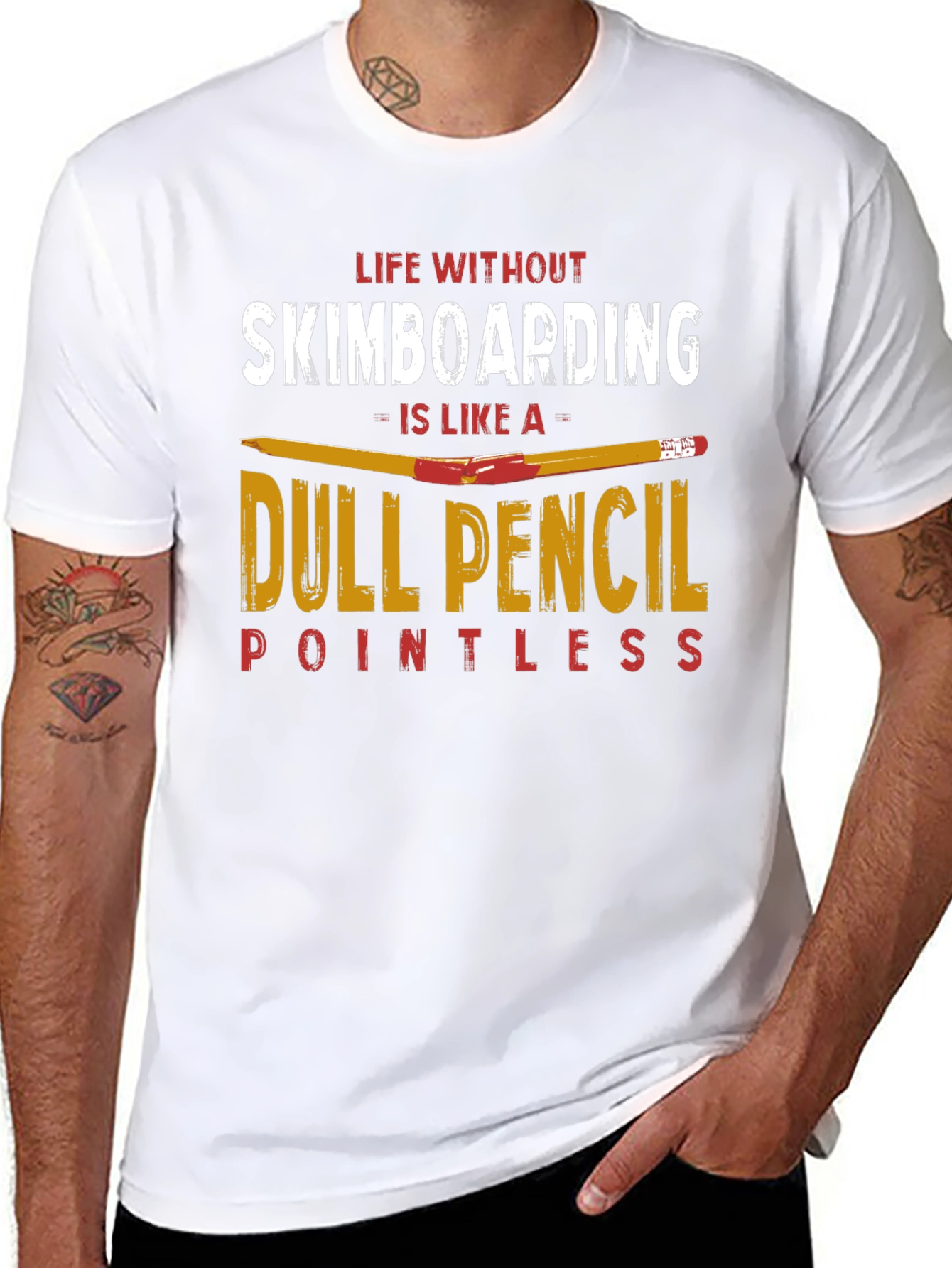Skimboarding T-Shirt: Life Without Skimboarding