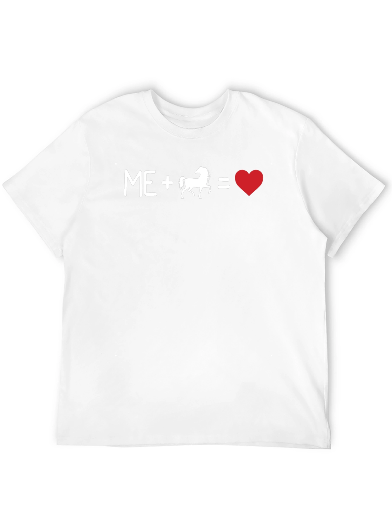 Me Plus Horse Equals Love T-Shirt - Black