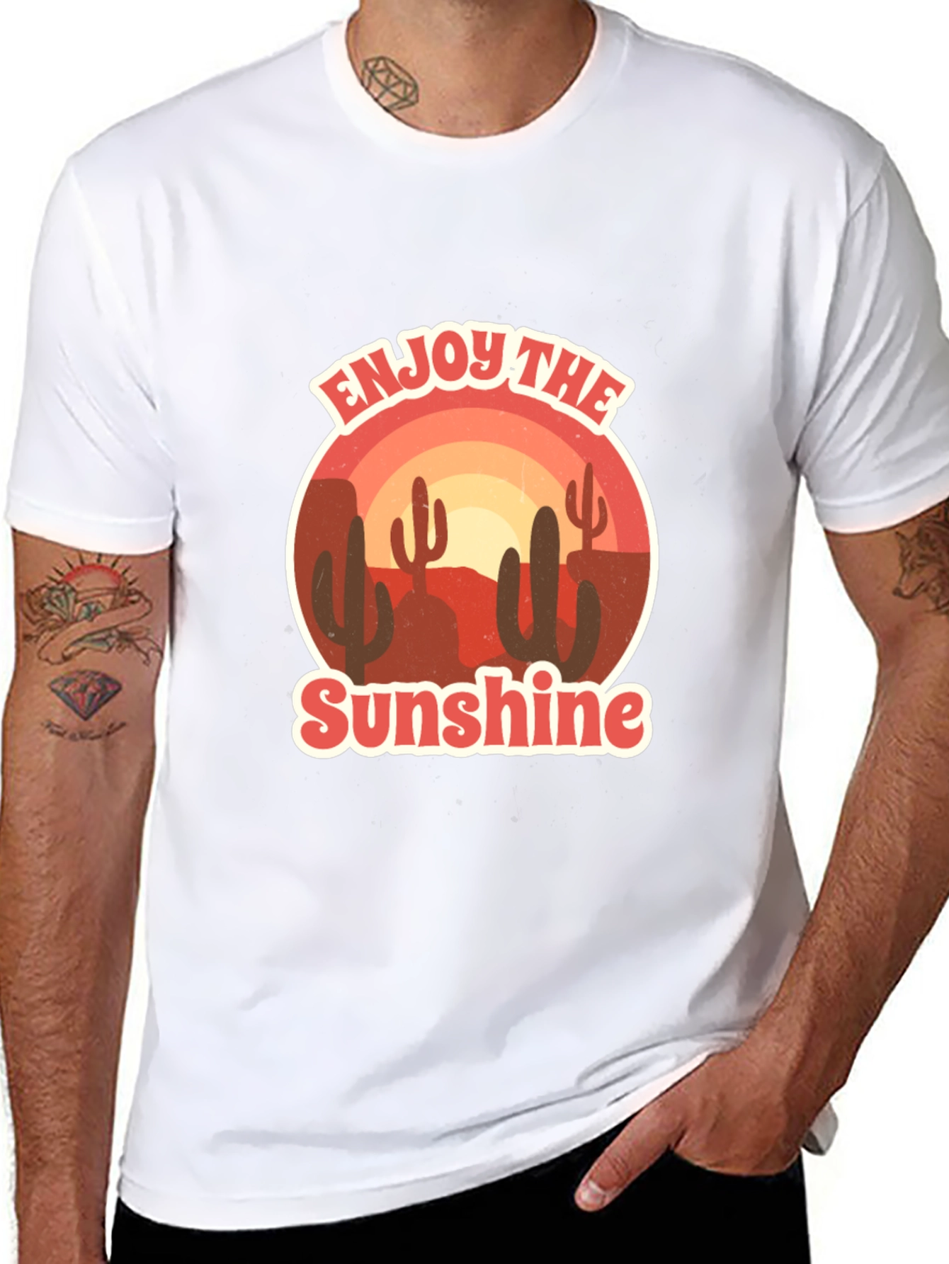 Enjoy the Sunshine Cactus Graphic Tee