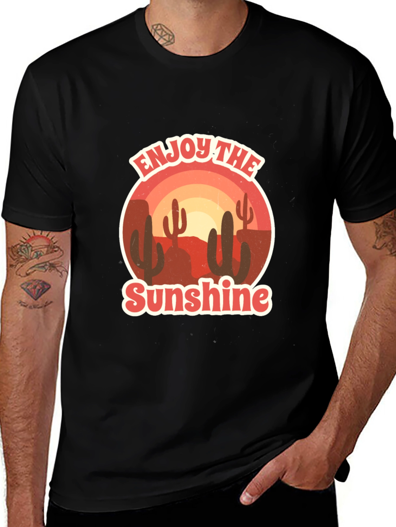 Enjoy the Sunshine Cactus Graphic Tee