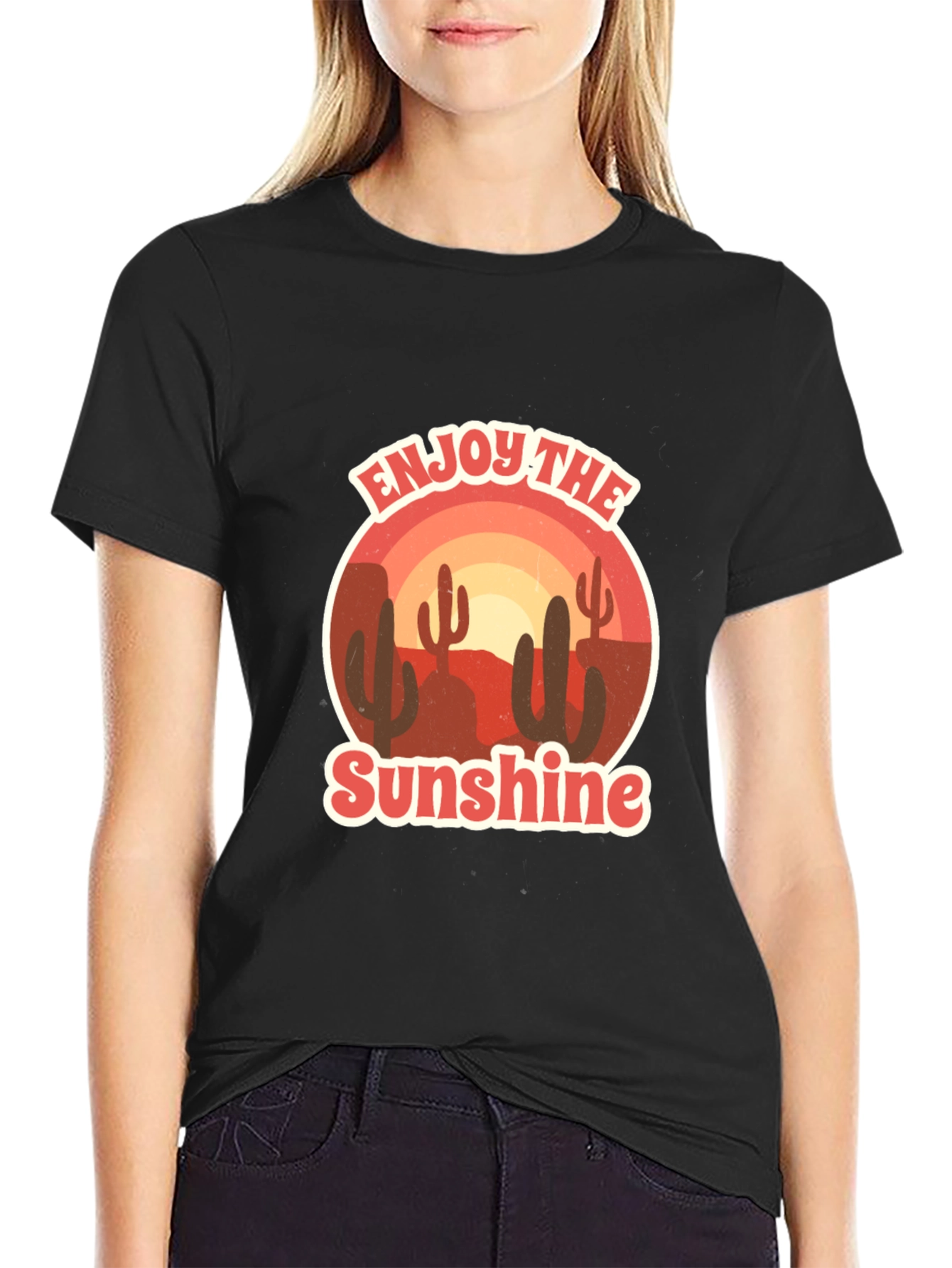 Enjoy the Sunshine Cactus Graphic Tee