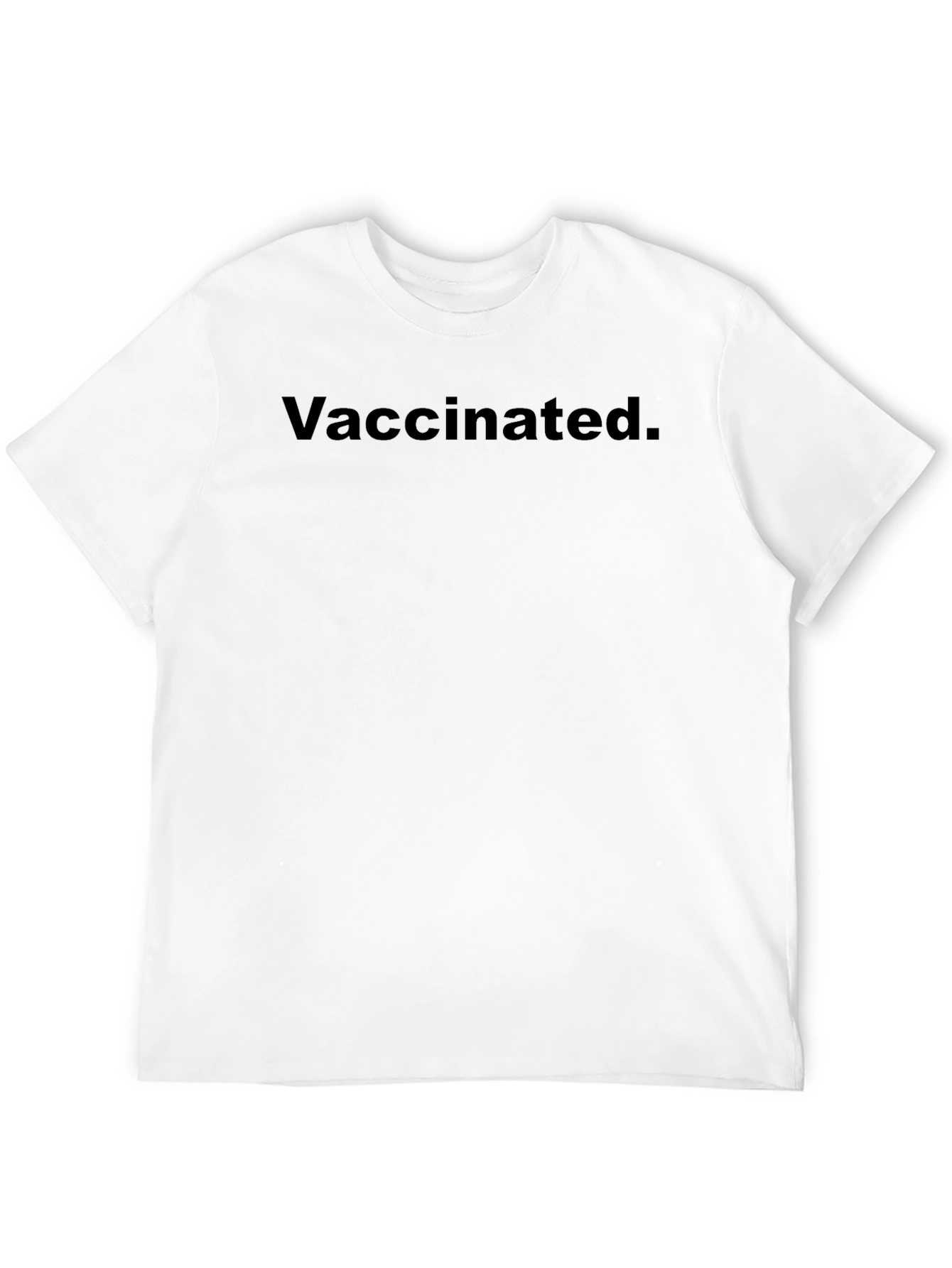 Vaccinated Black T-Shirt - Show Your Status!