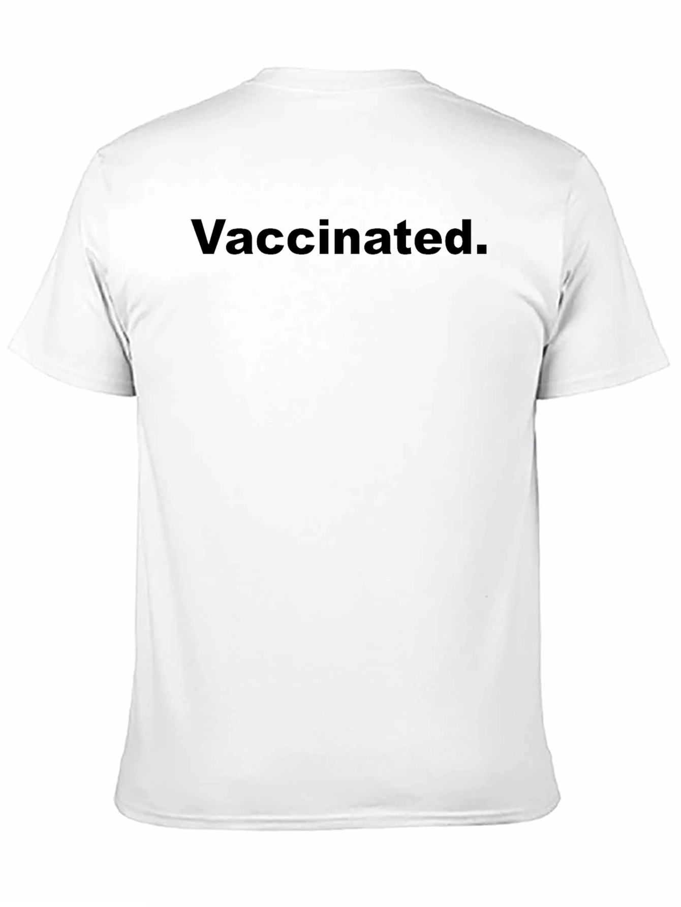 Vaccinated Black T-Shirt - Show Your Status!