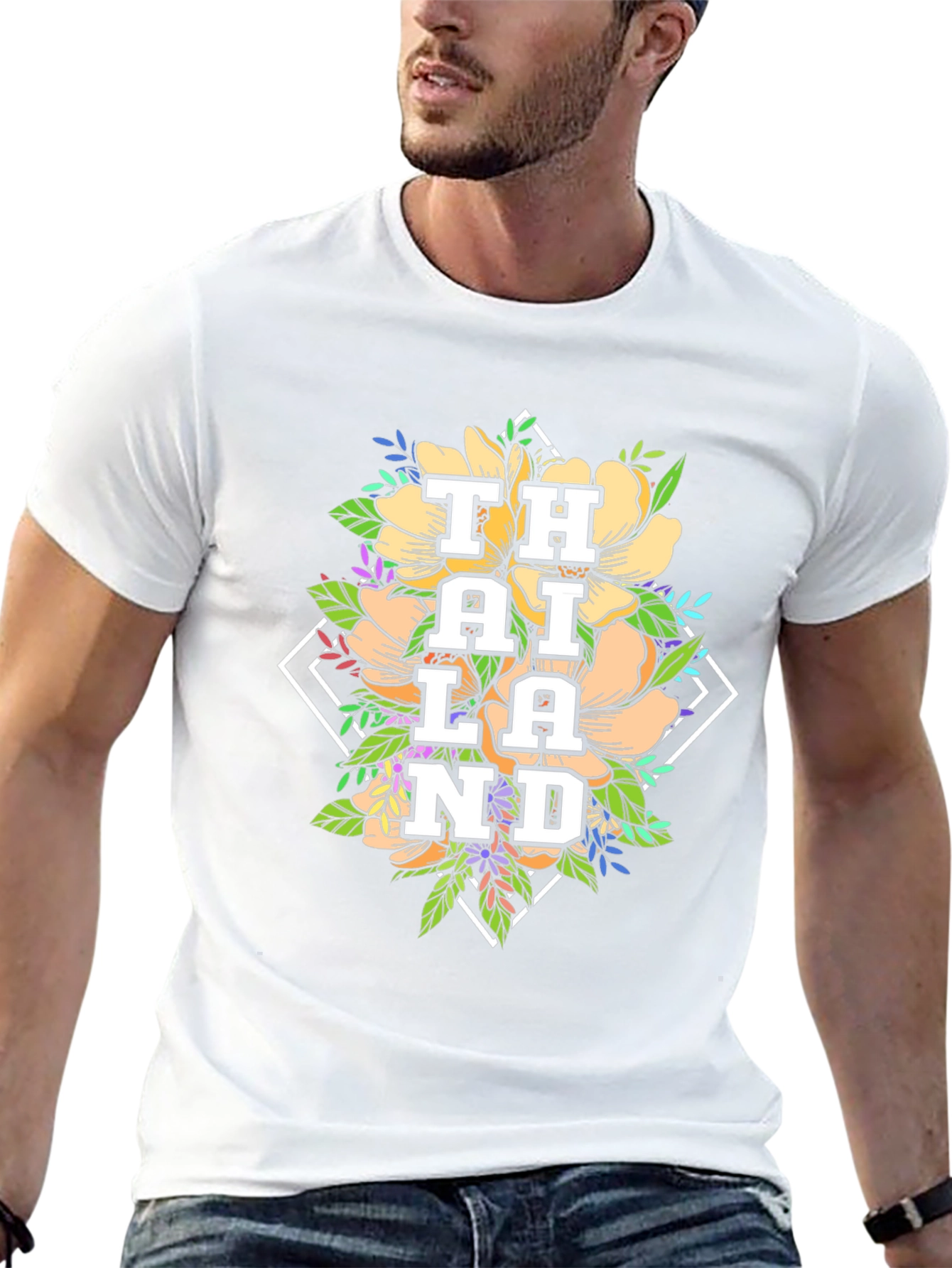 Thailand Floral T-Shirt - Mens Graphic Tee