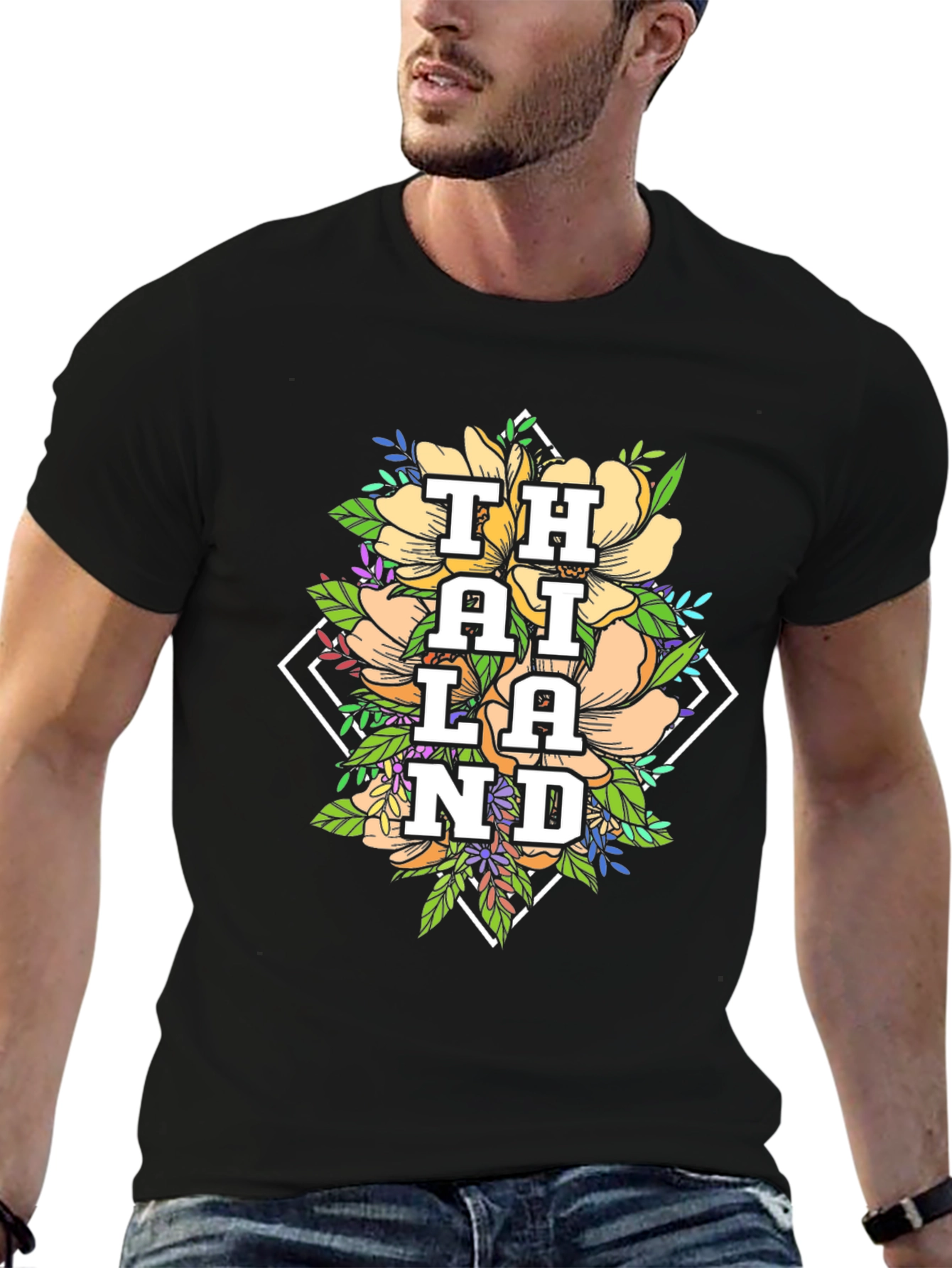 Thailand Floral T-Shirt - Mens Graphic Tee