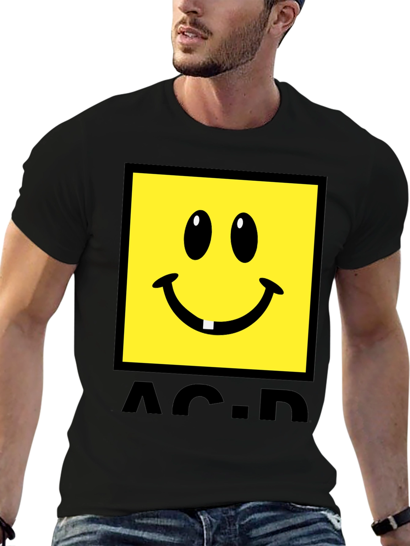Acid House Smiley Face Graphic T-Shirt