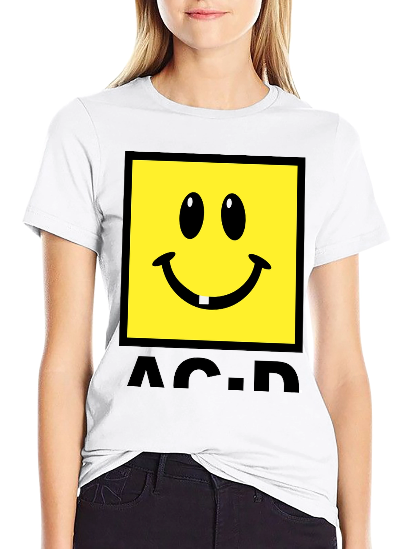 Acid House Smiley Face Graphic T-Shirt