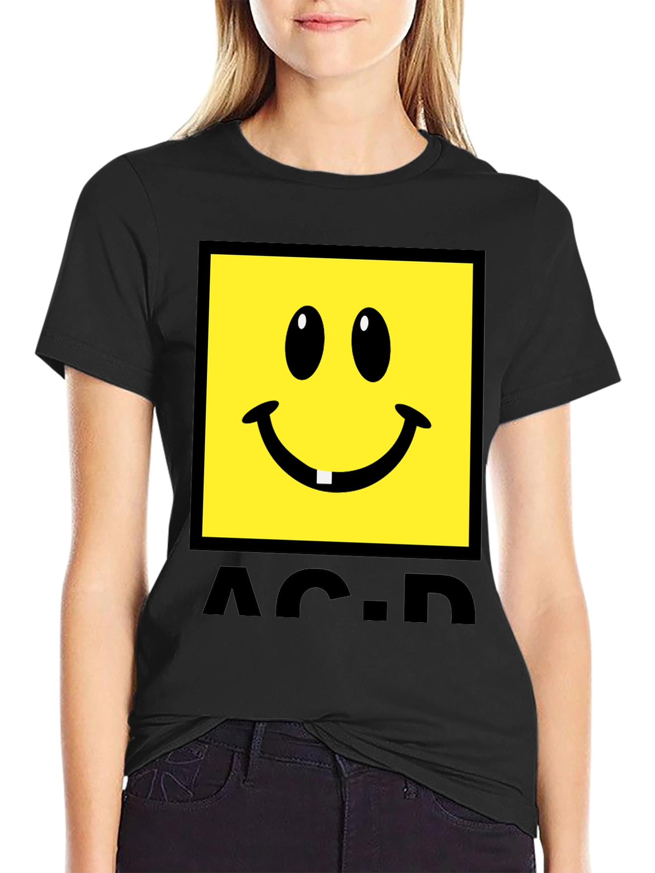 Acid House Smiley Face Graphic T-Shirt
