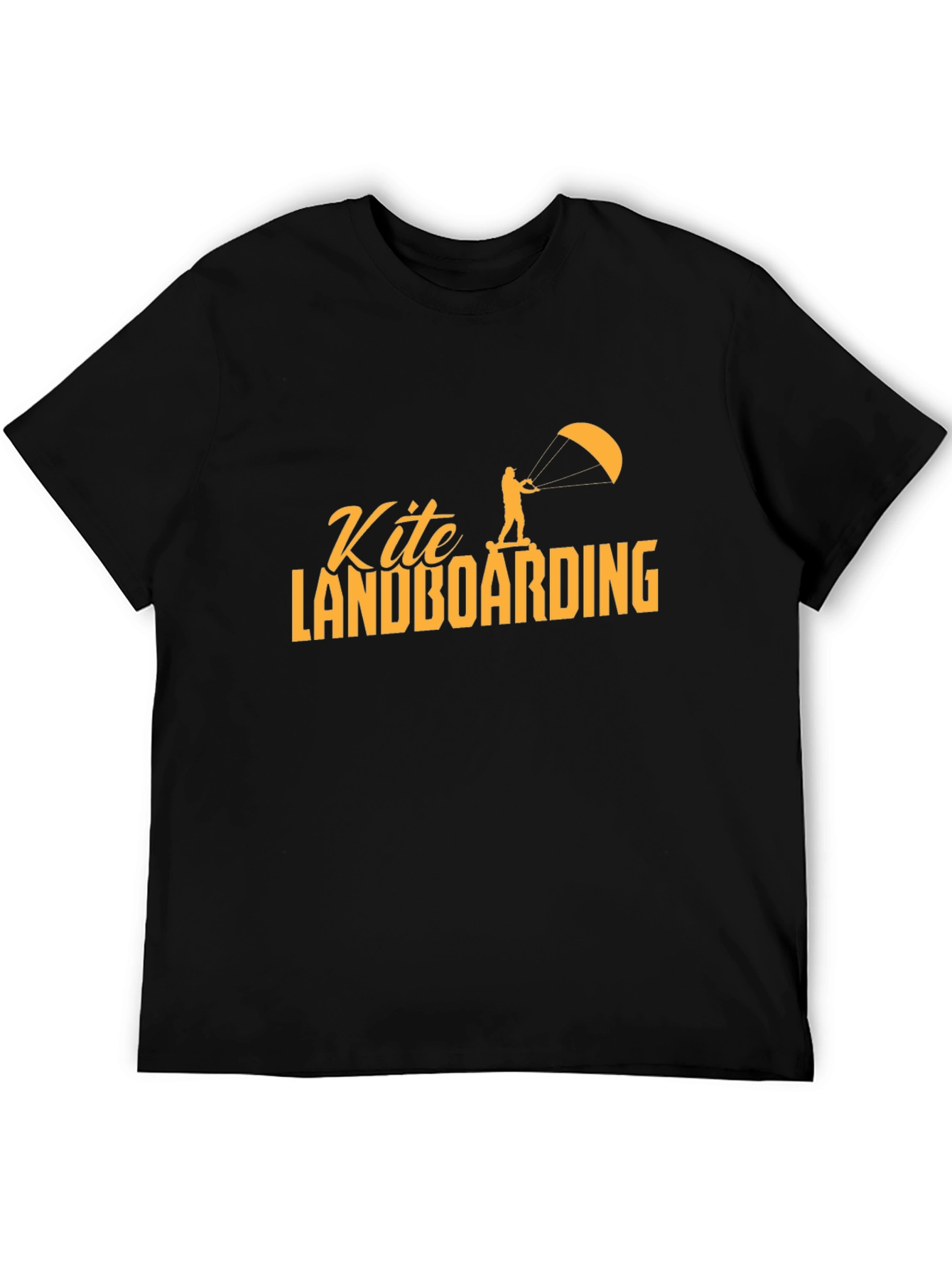 Kite Landboarding Graphic Tee - Black T-Shirt