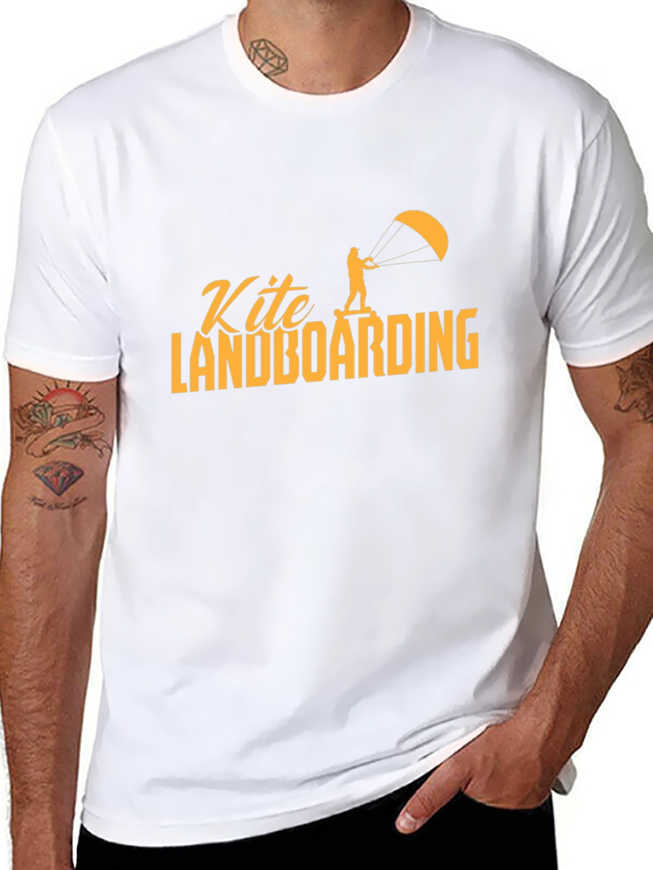 Kite Landboarding Graphic Tee - Black T-Shirt
