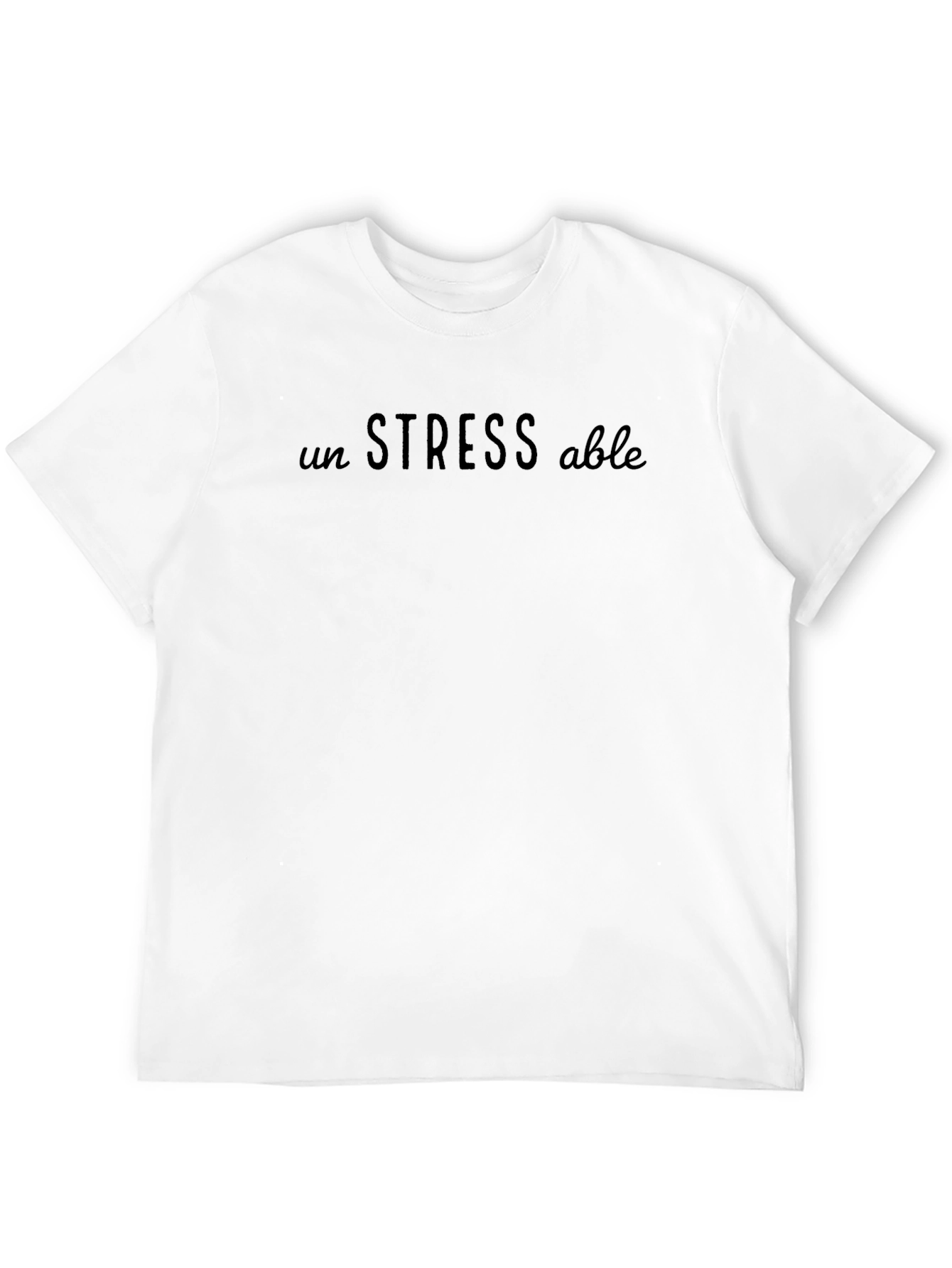 Unstressable Black Graphic T-Shirt