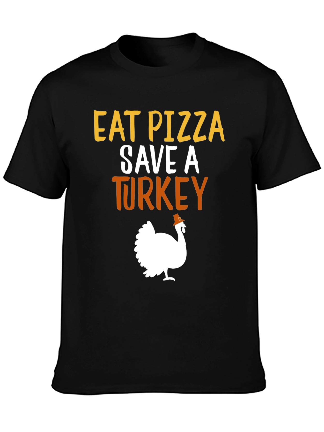 Eat Pizza Save A Turkey Graphic Tee