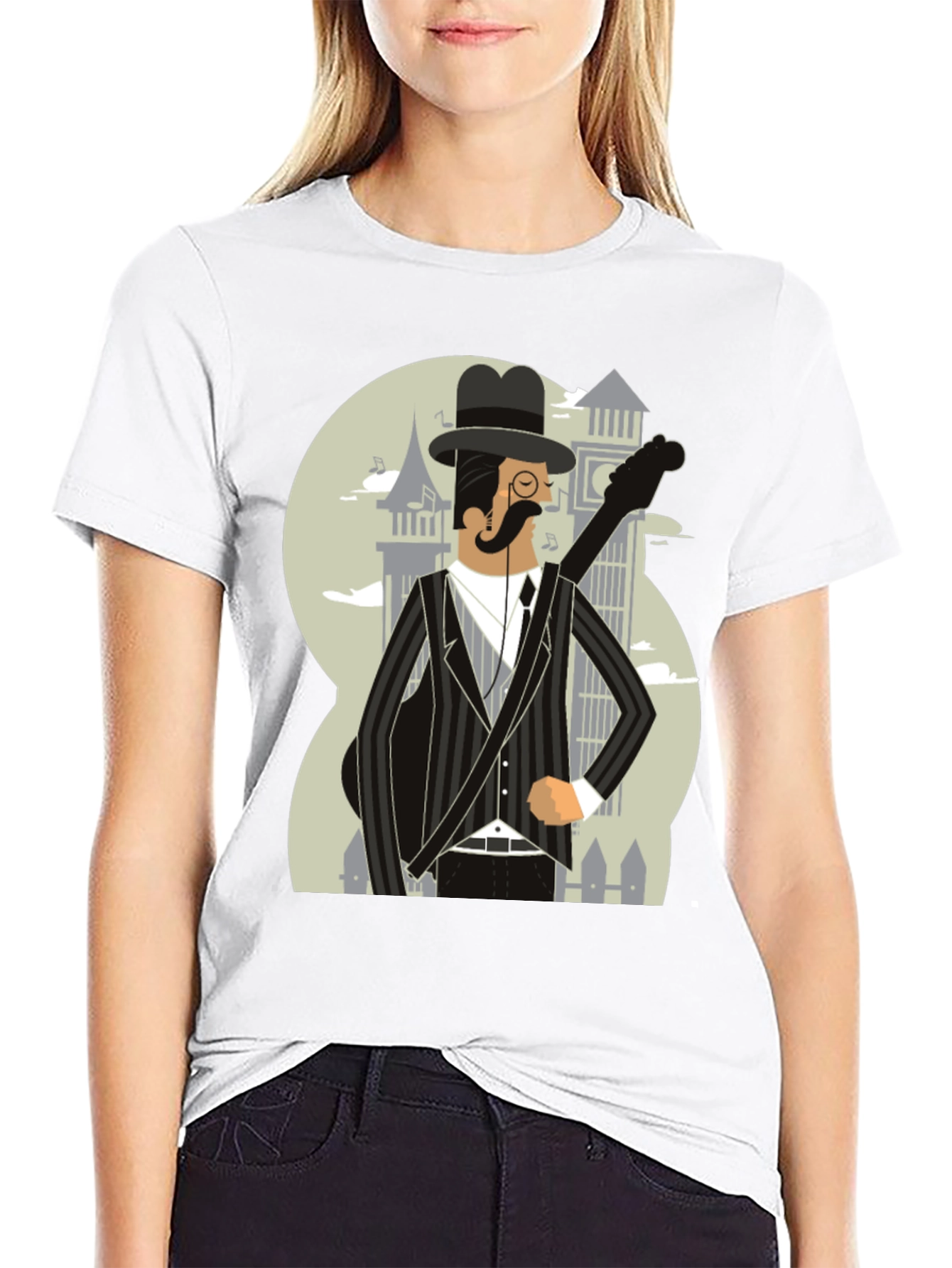 Dapper Musician Graphic Tee