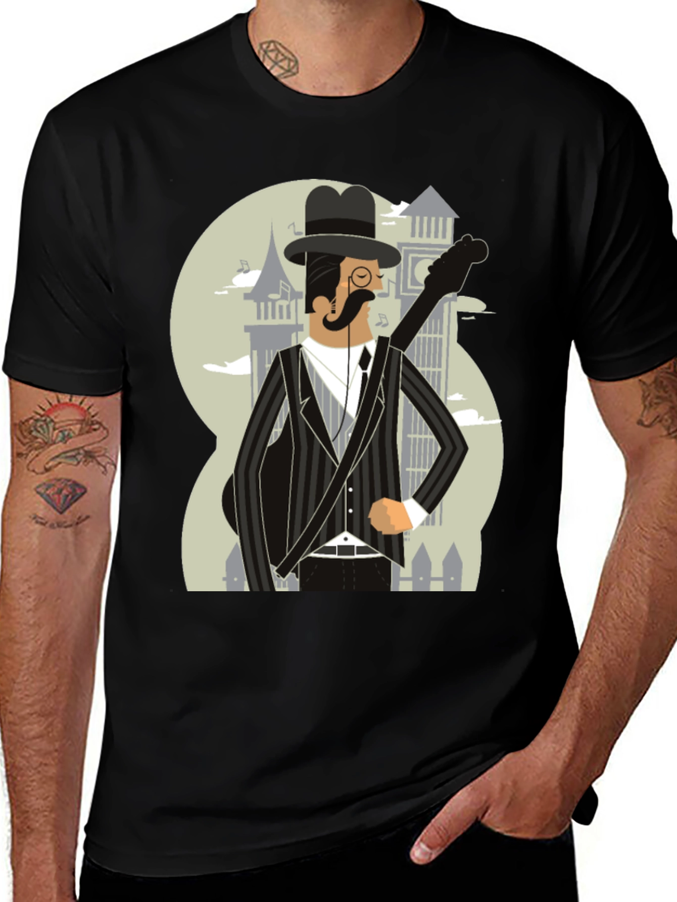 Dapper Musician Graphic Tee