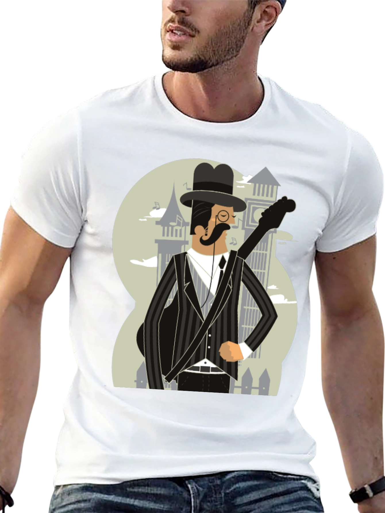Dapper Musician Graphic Tee