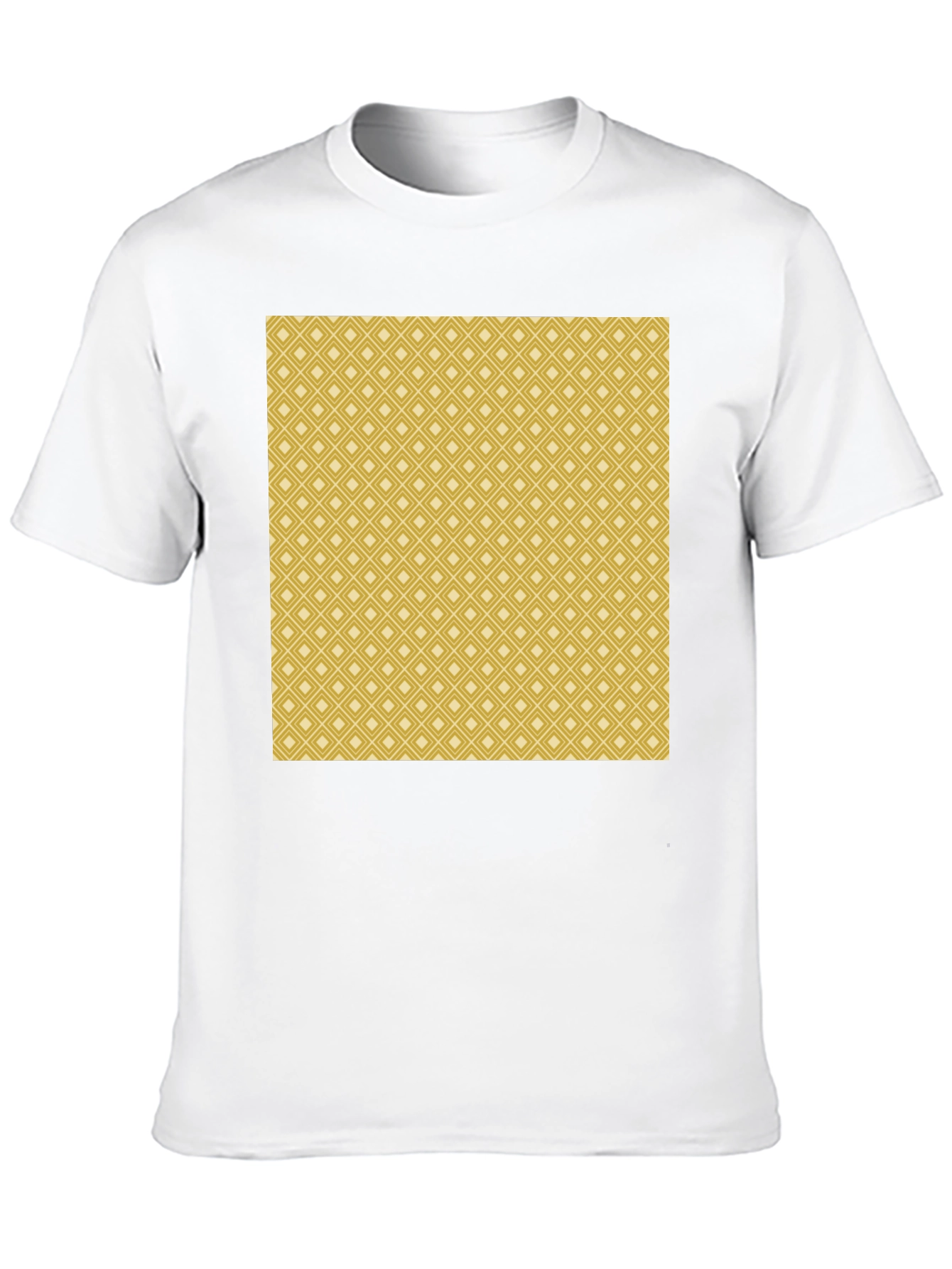 Stylish Patterned Mens Black T-Shirt