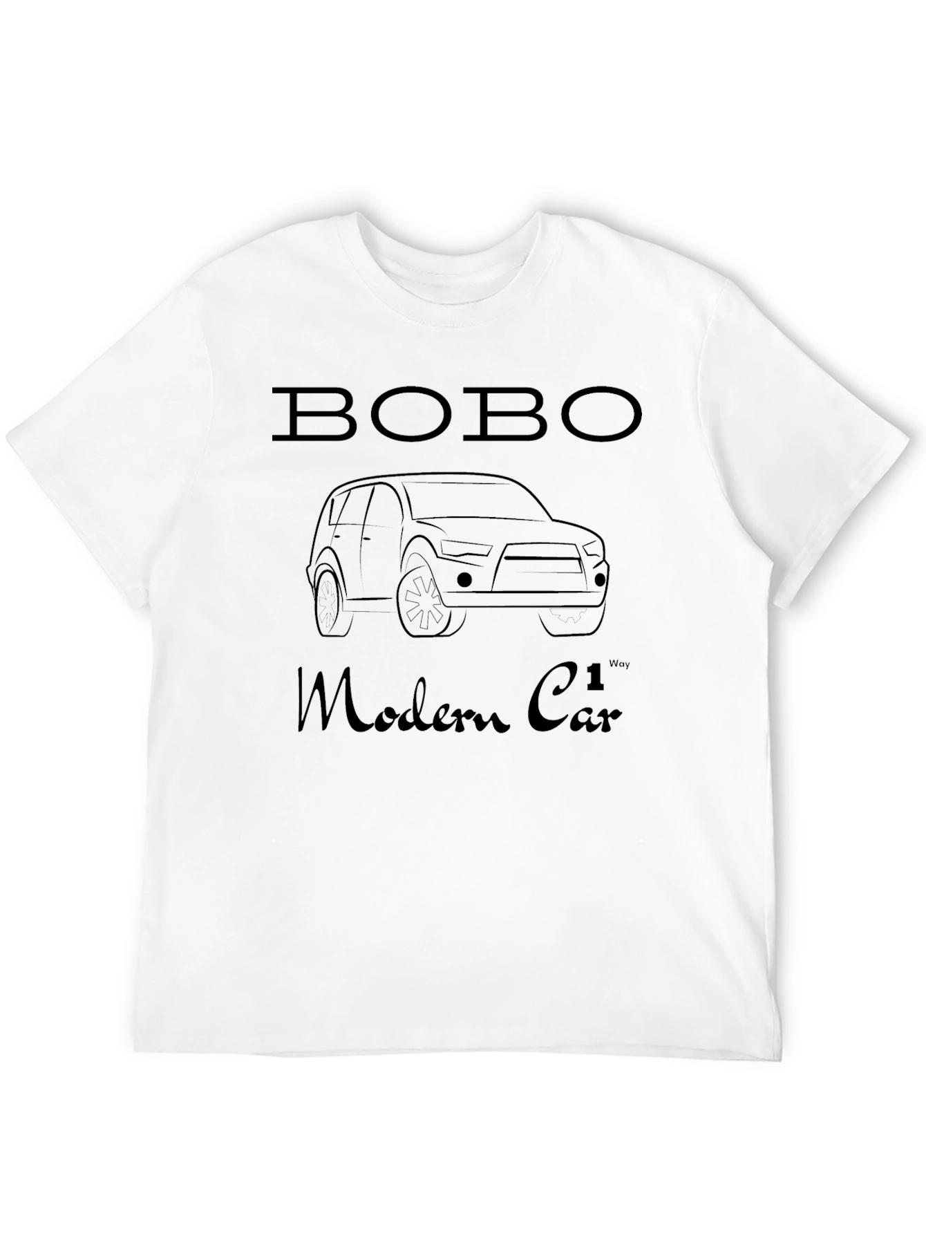 BOBO Modern Car Black T-Shirt