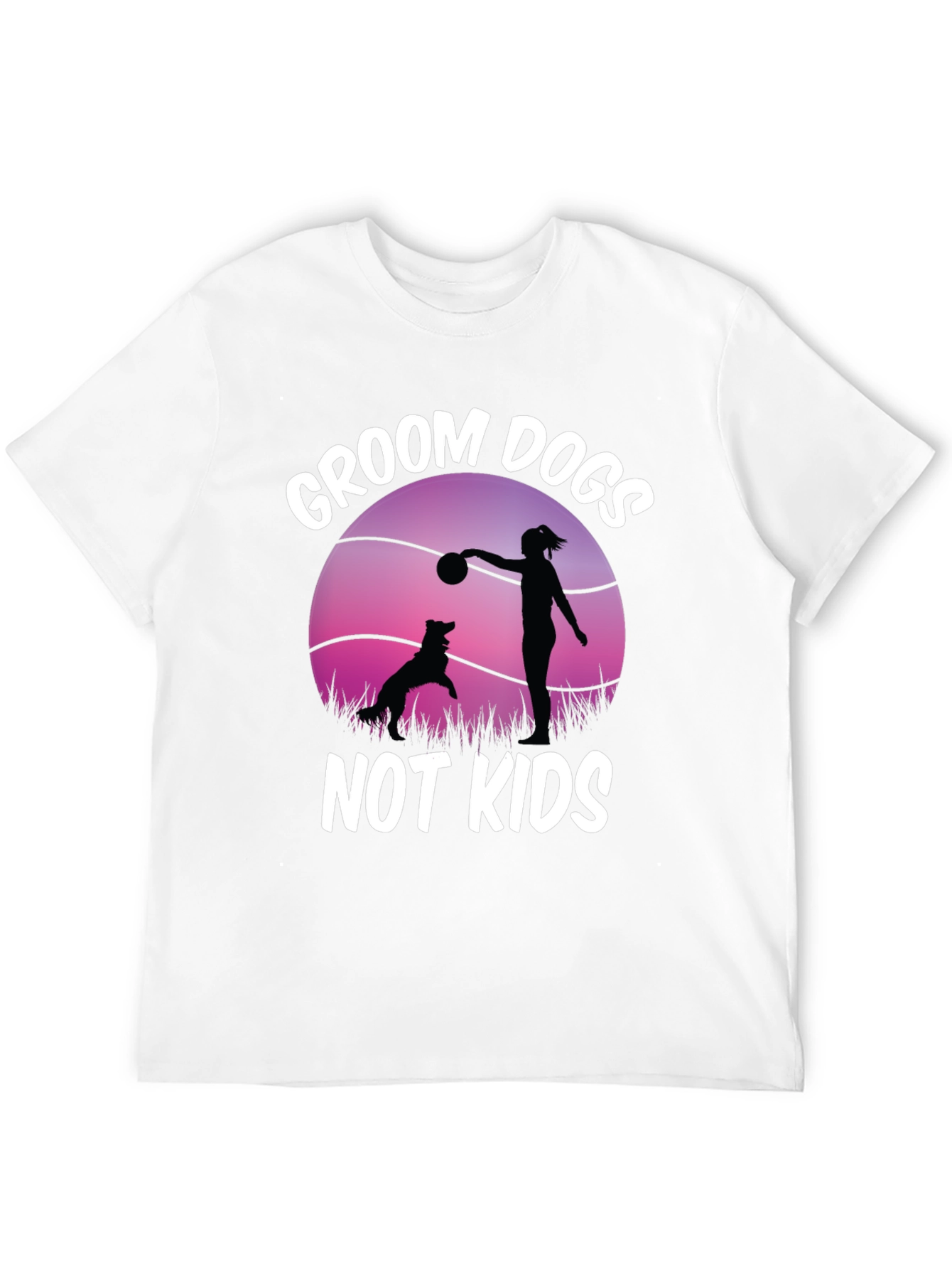 Groom Dogs Not Kids Graphic Tee