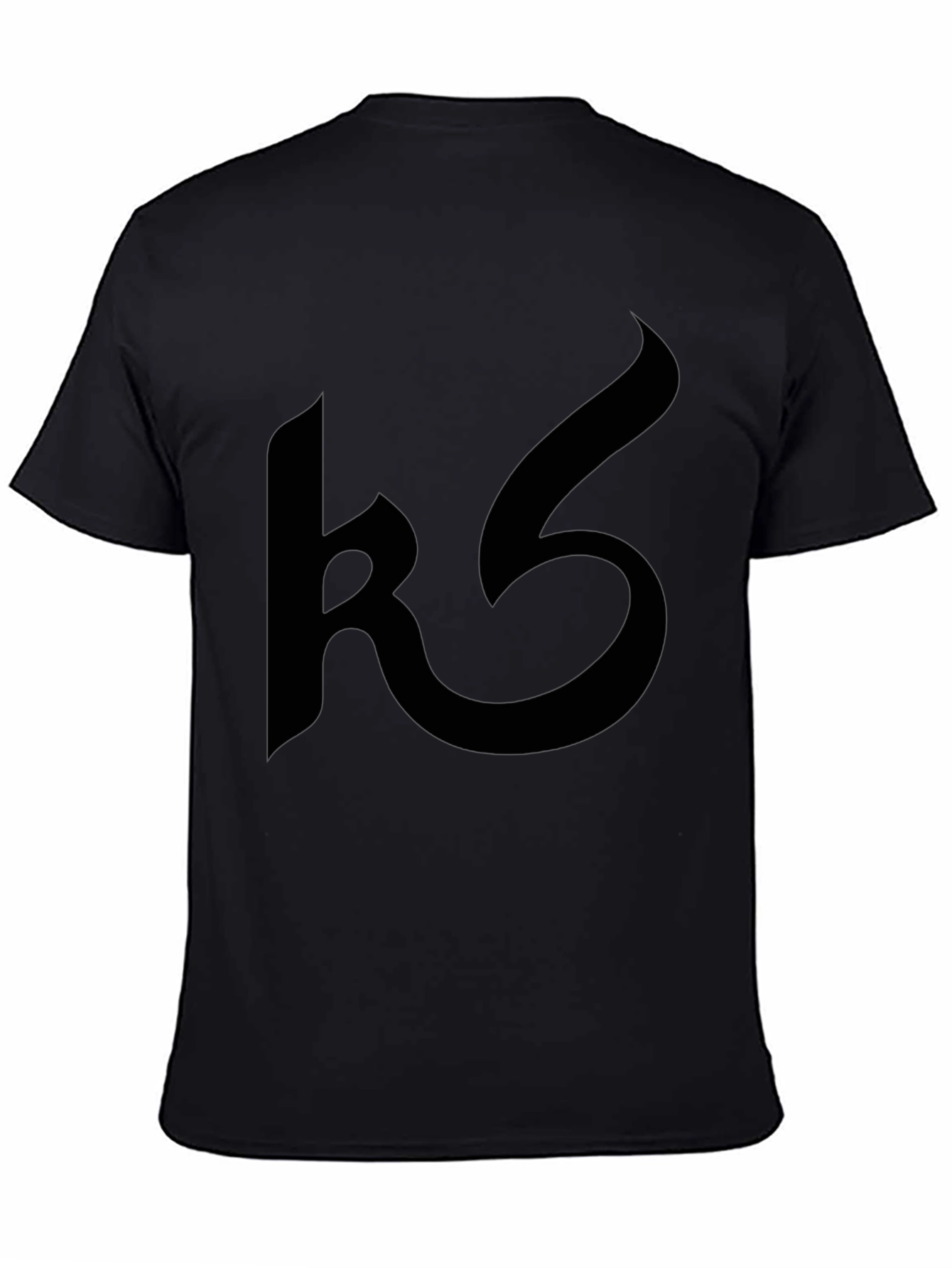 Black Graphic Tee - Gothic Style Logo