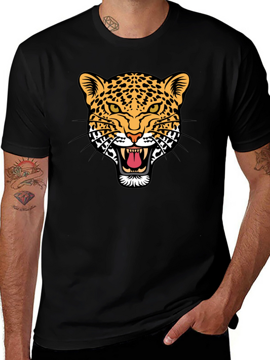 Bold Leopard Graphic T-Shirt