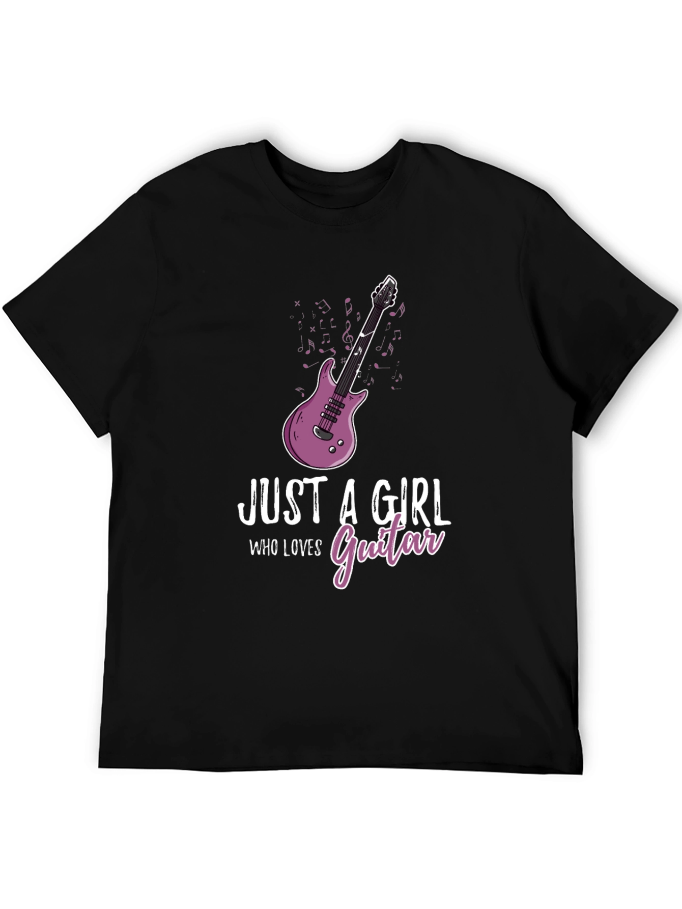 Just a Girl Who Loves Guitar - Graphic T-Shirt