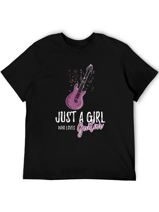 Just a Girl Who Loves Guitar - Graphic T-Shirt