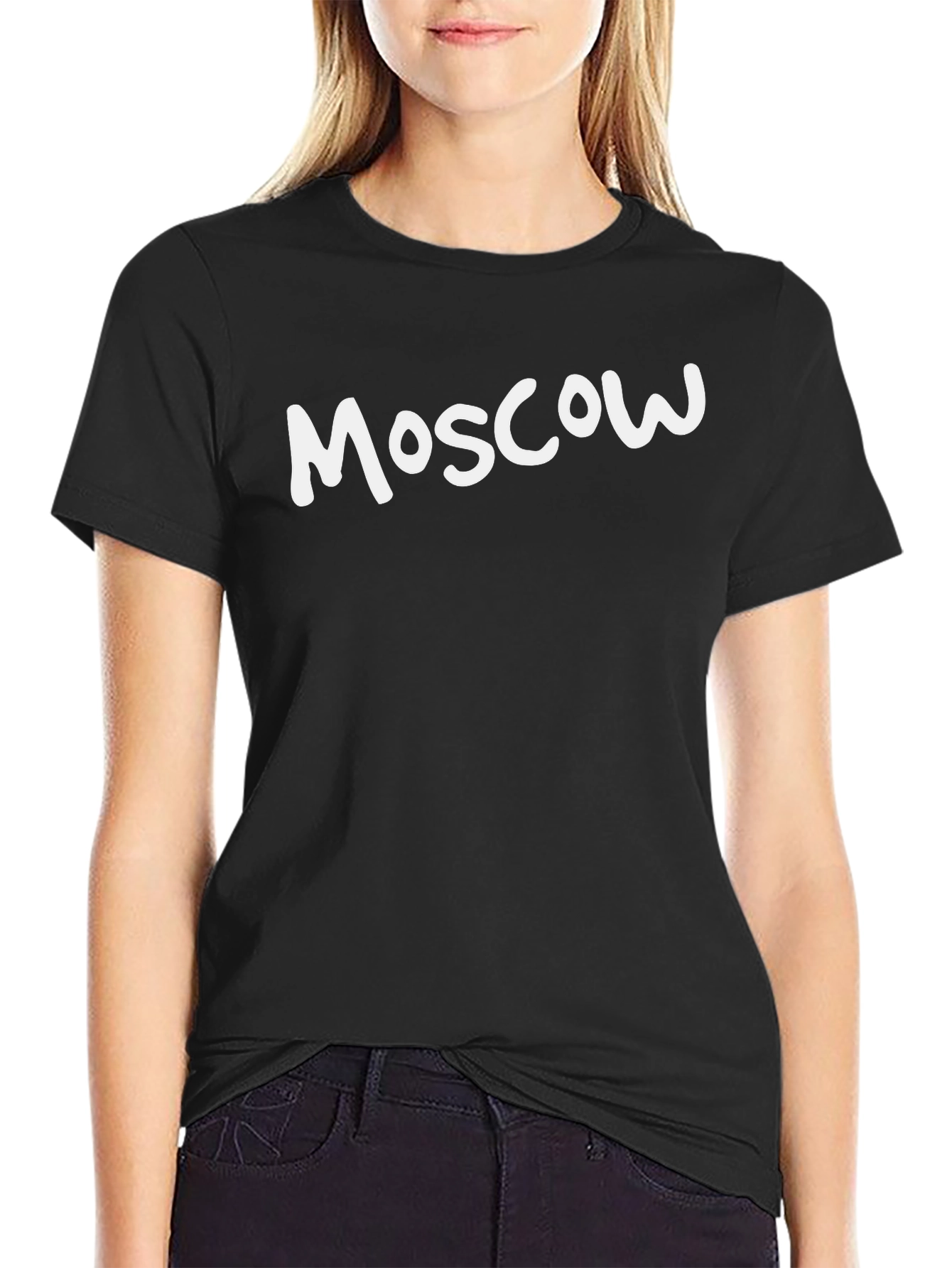 Moscow Graphic T-Shirt - Black Cotton Tee