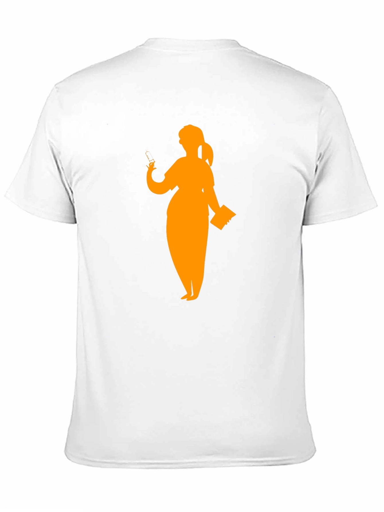 Silhouette Teacher Graphic Tee - Black Cotton T-Shirt