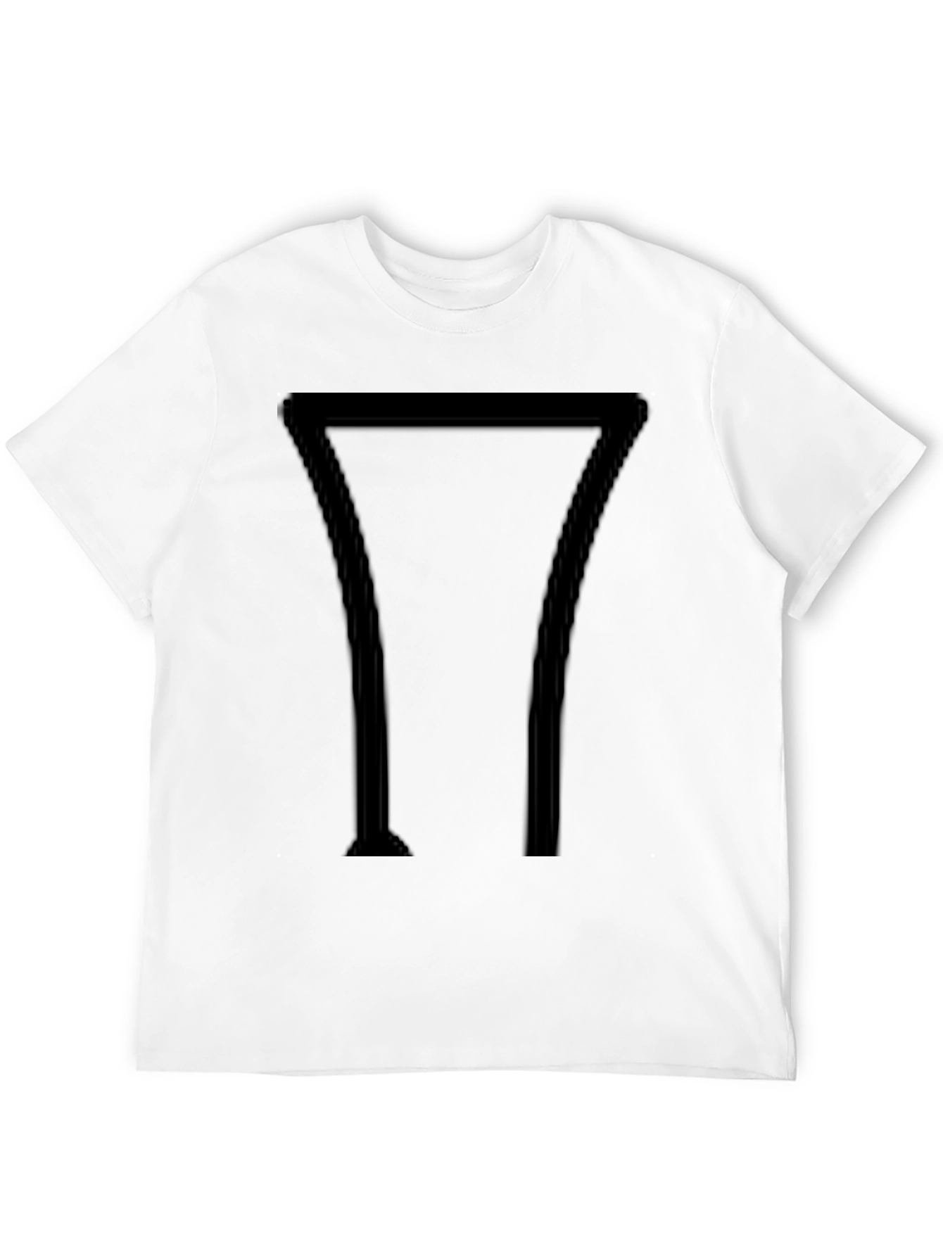 Minimalist Geometric Black Graphic Tee