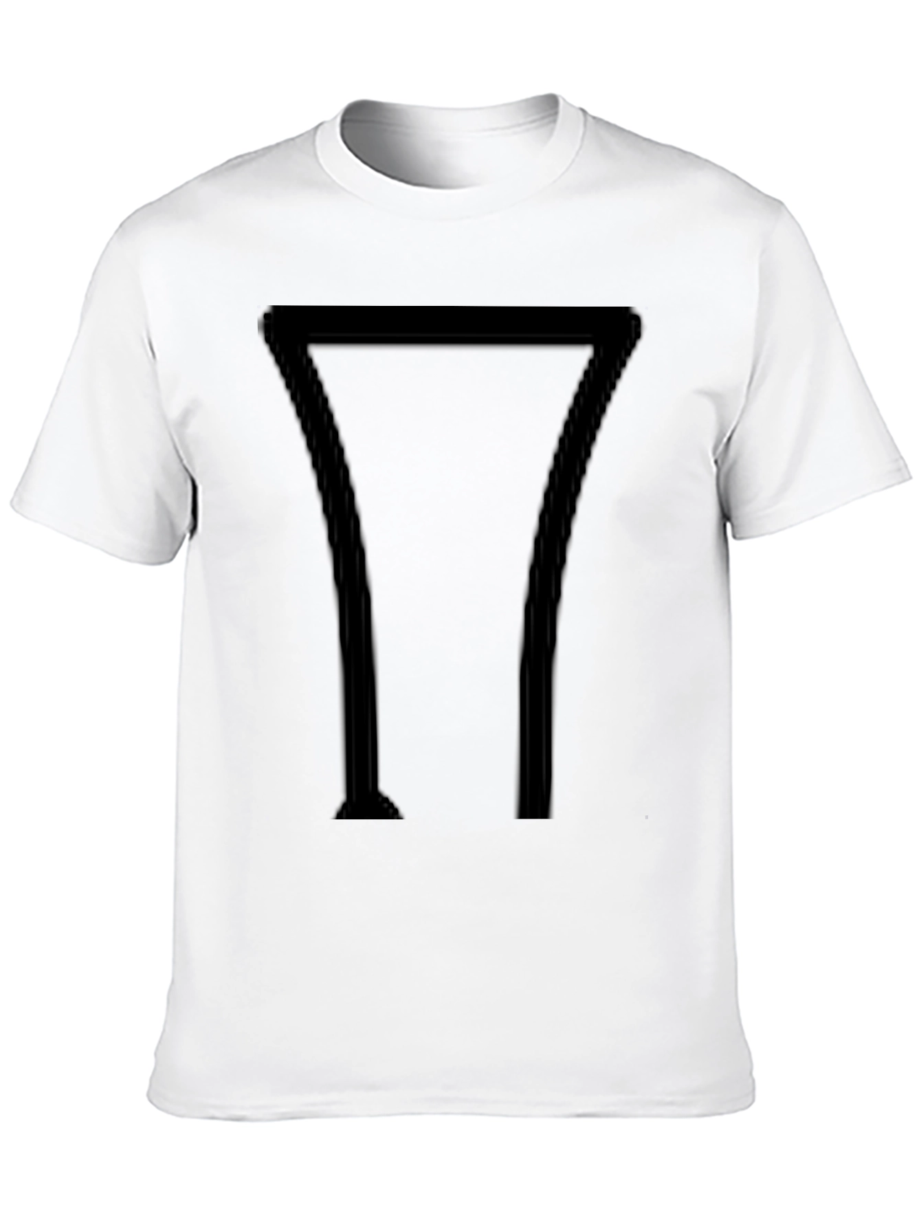 Minimalist Geometric Black Graphic Tee