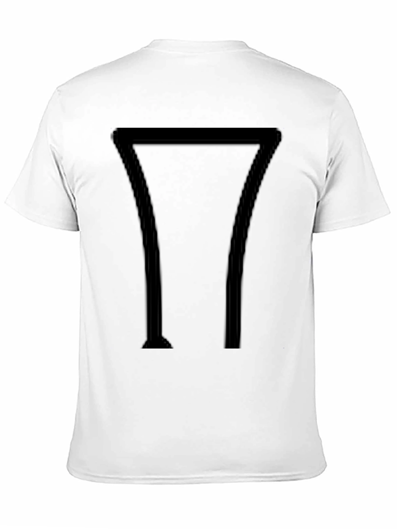 Minimalist Geometric Black Graphic Tee
