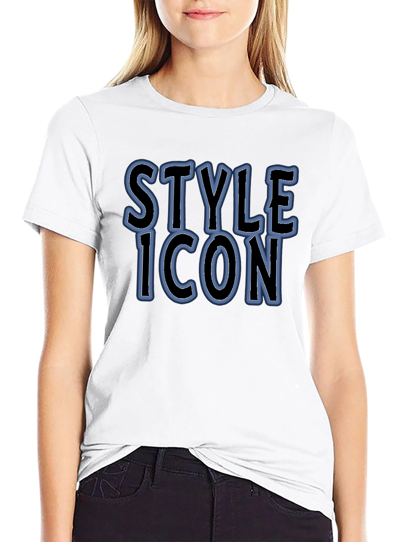 Style Icon Black Graphic Tee