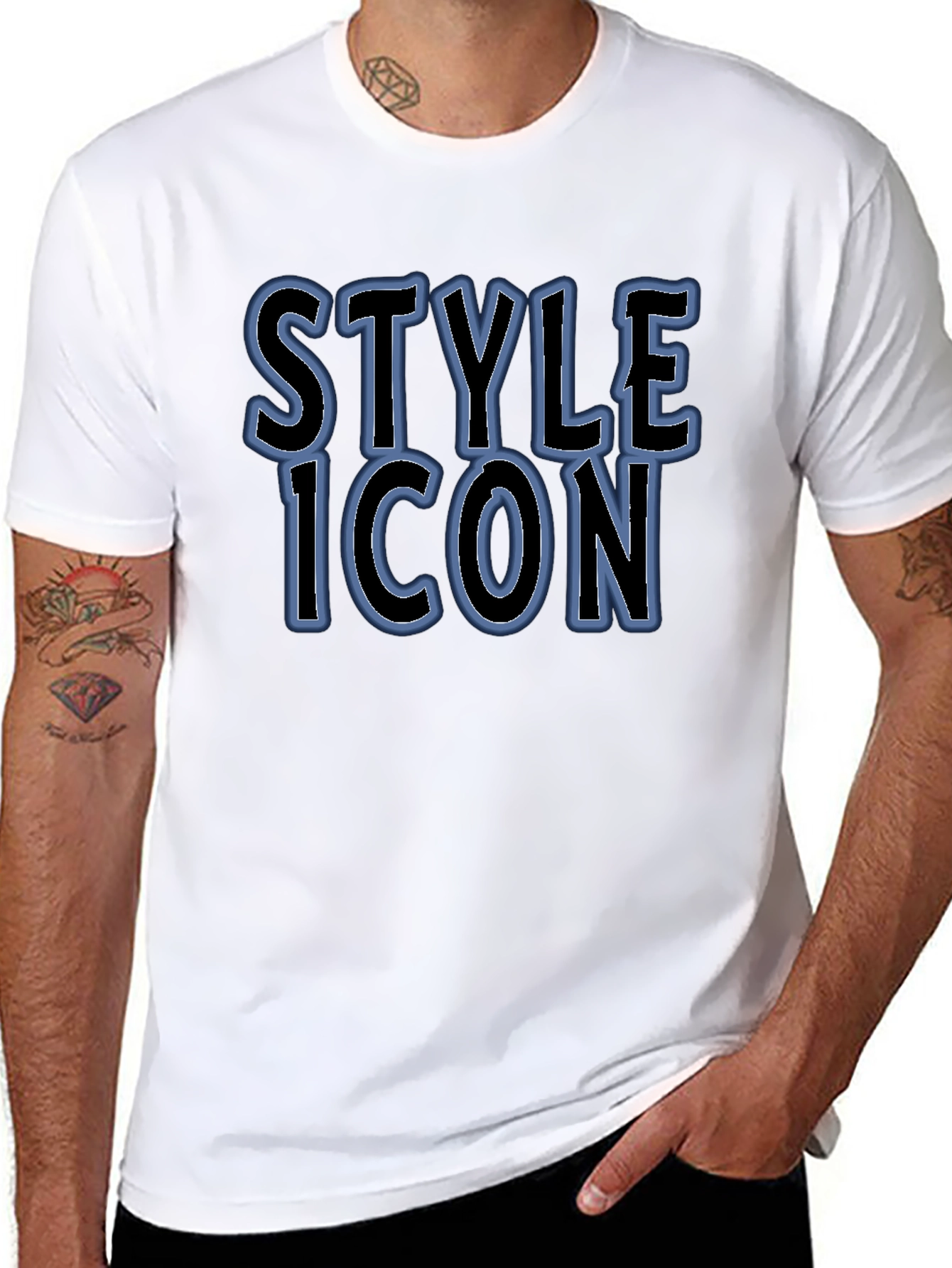 Style Icon Black Graphic Tee