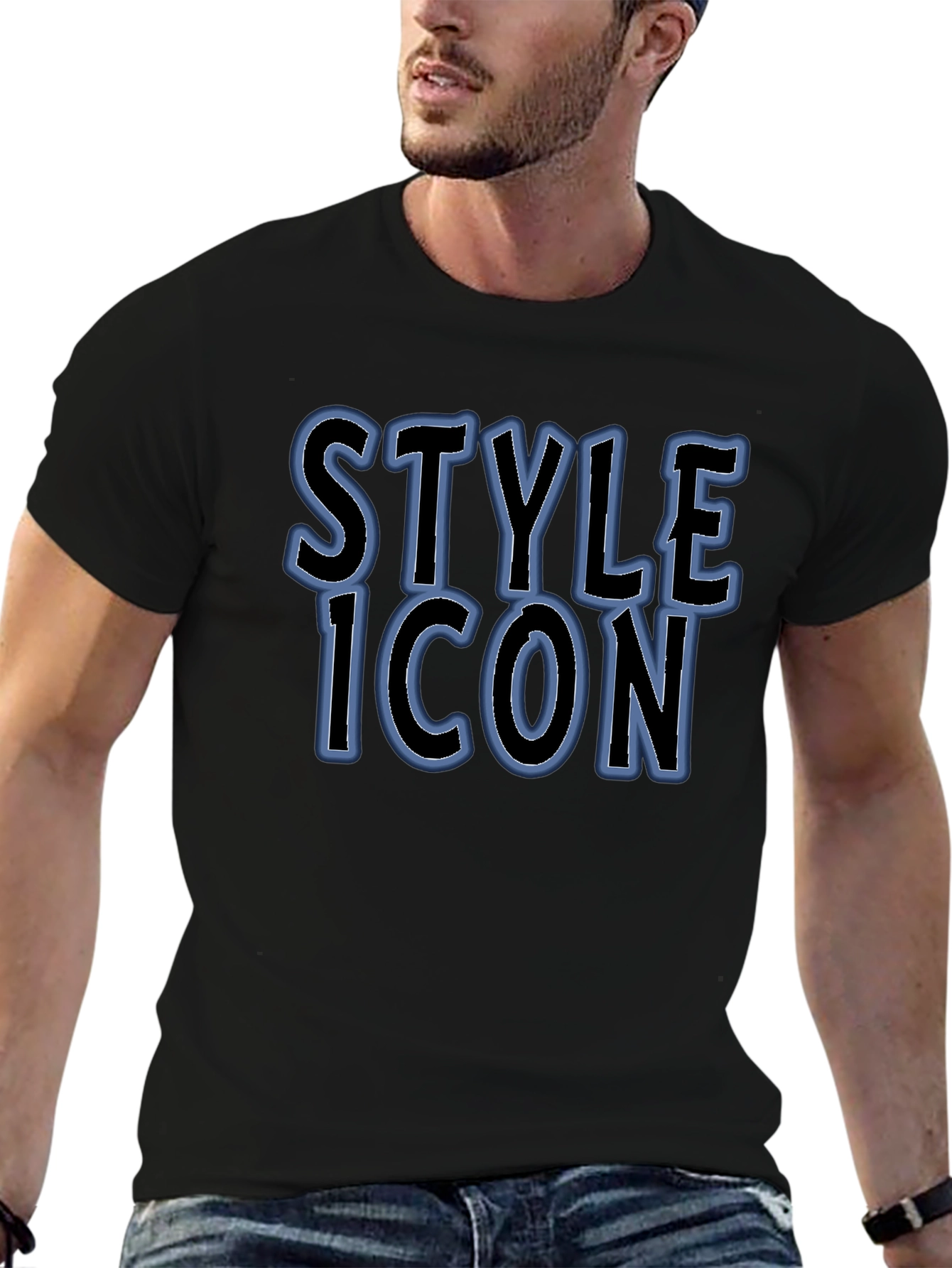 Style Icon Black Graphic Tee