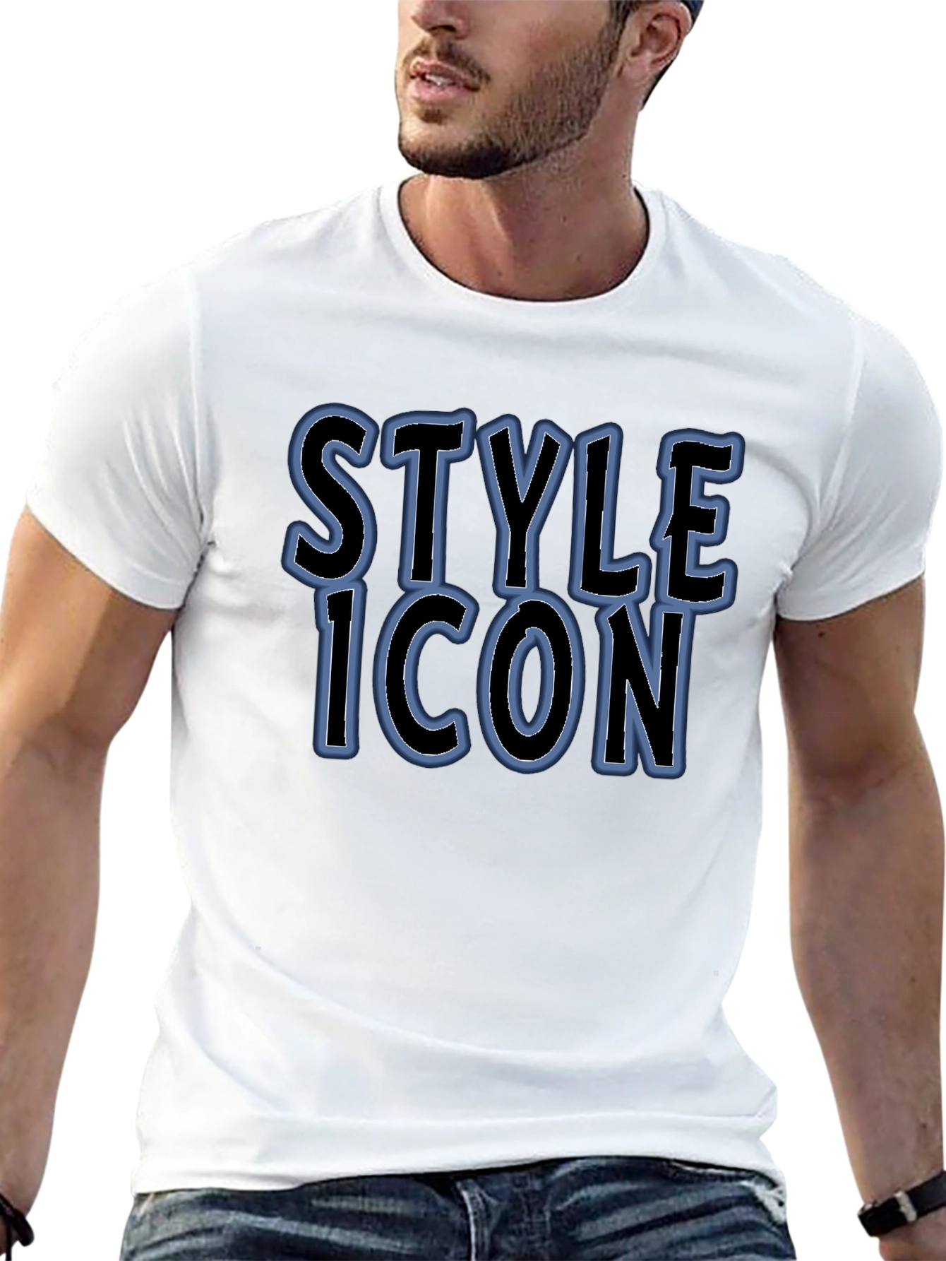 Style Icon Black Graphic Tee