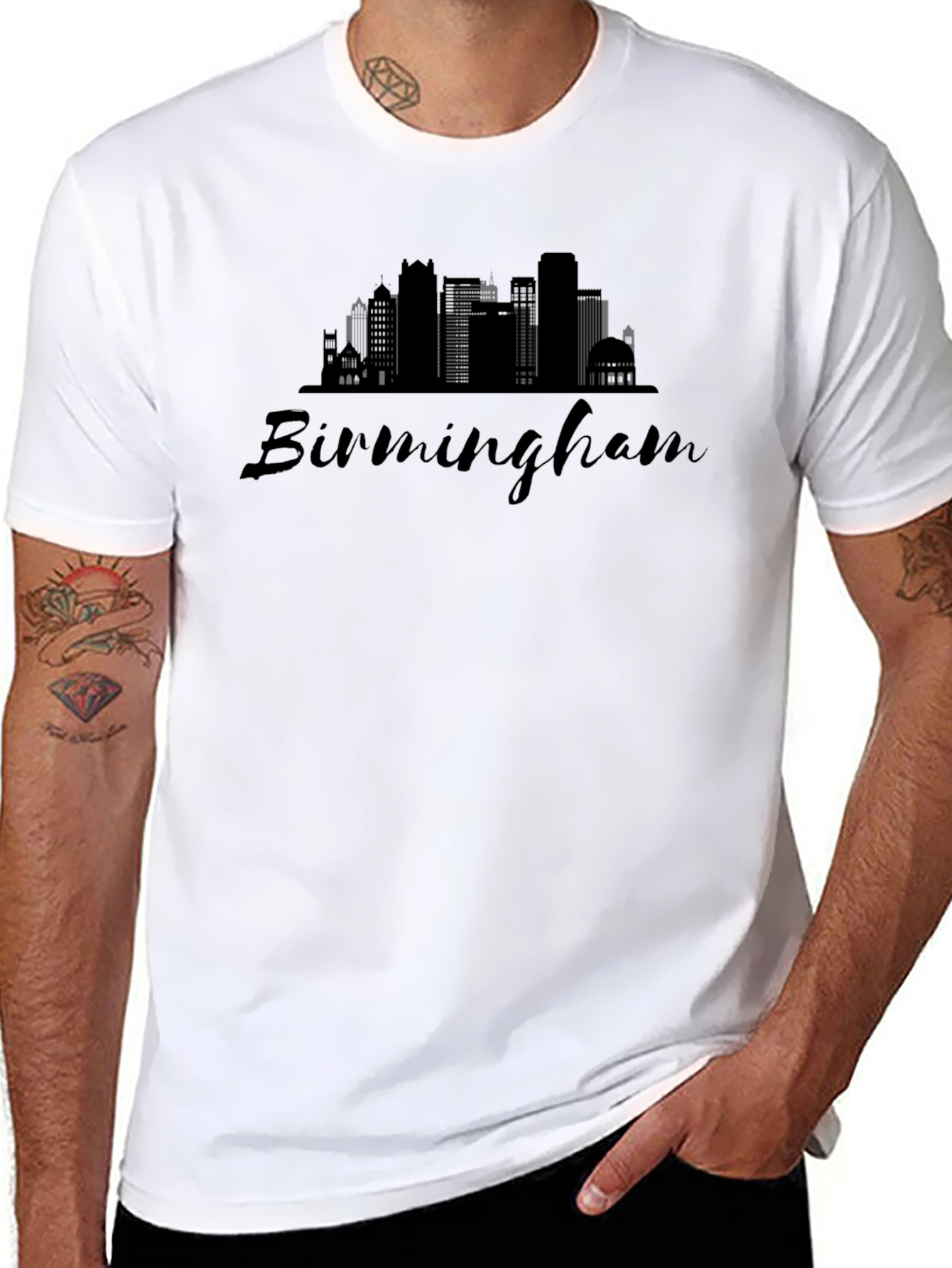 Birmingham Skyline Graphic Tee - Stylish City Pride