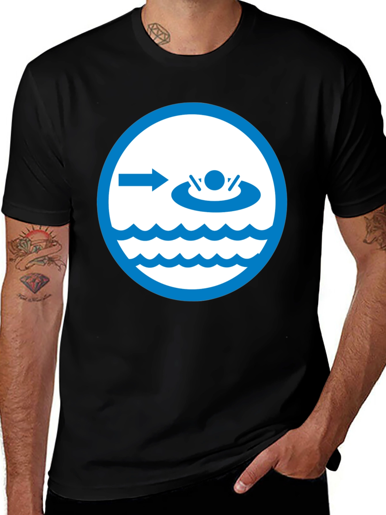 Funny Swim Safety T-Shirt - Wearable Humor