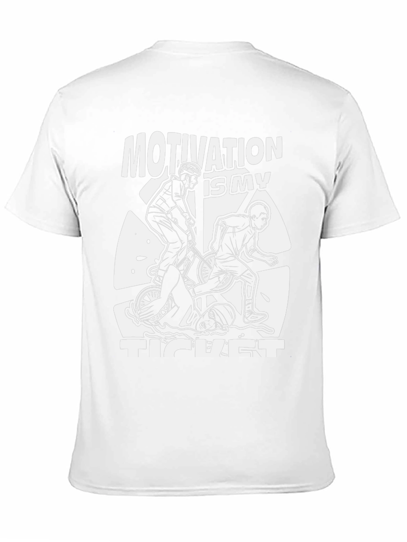 Motivation Ticket Black Graphic Tee