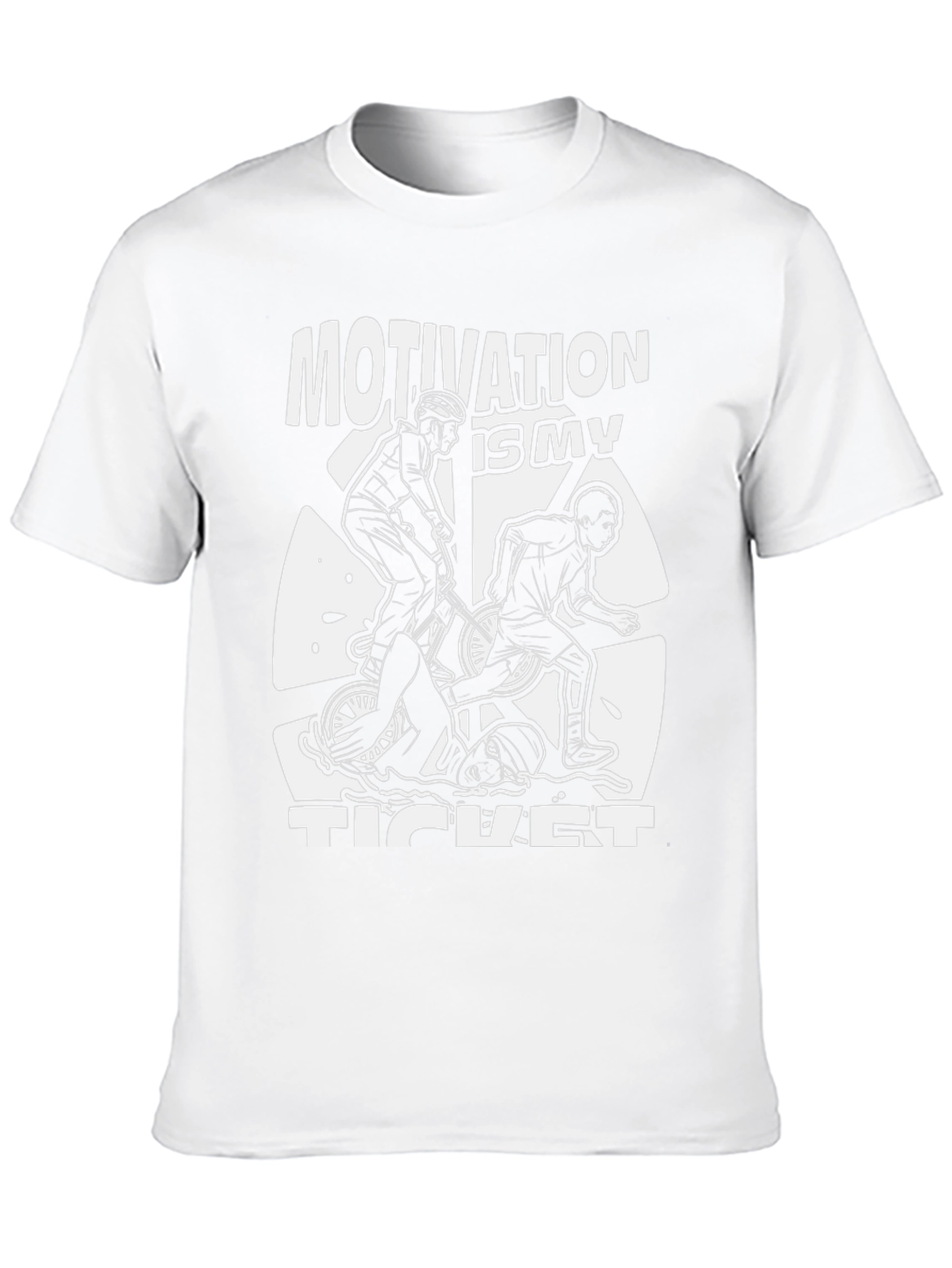 Motivation Ticket Black Graphic Tee