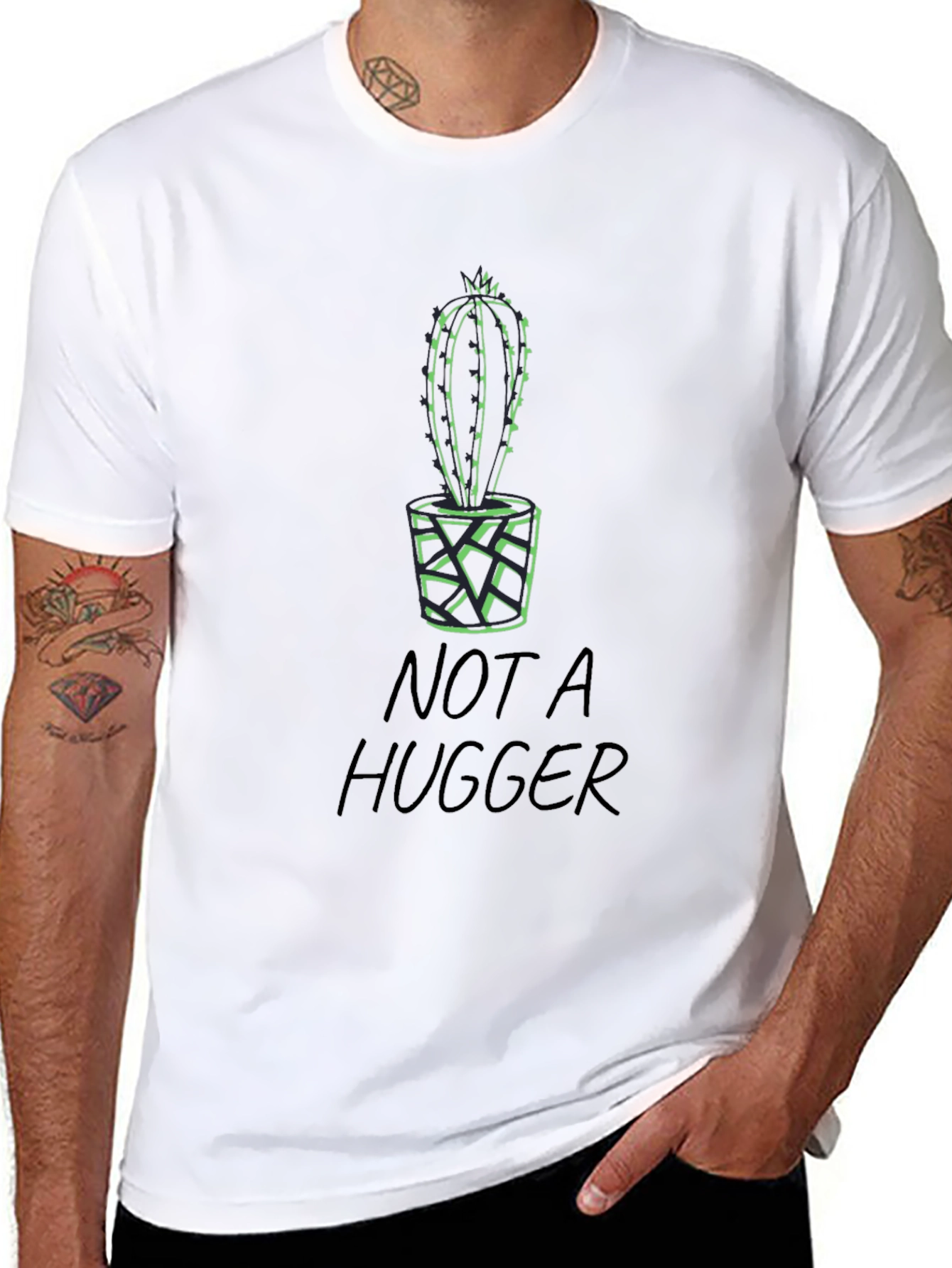 Not a Hugger Cactus Tee