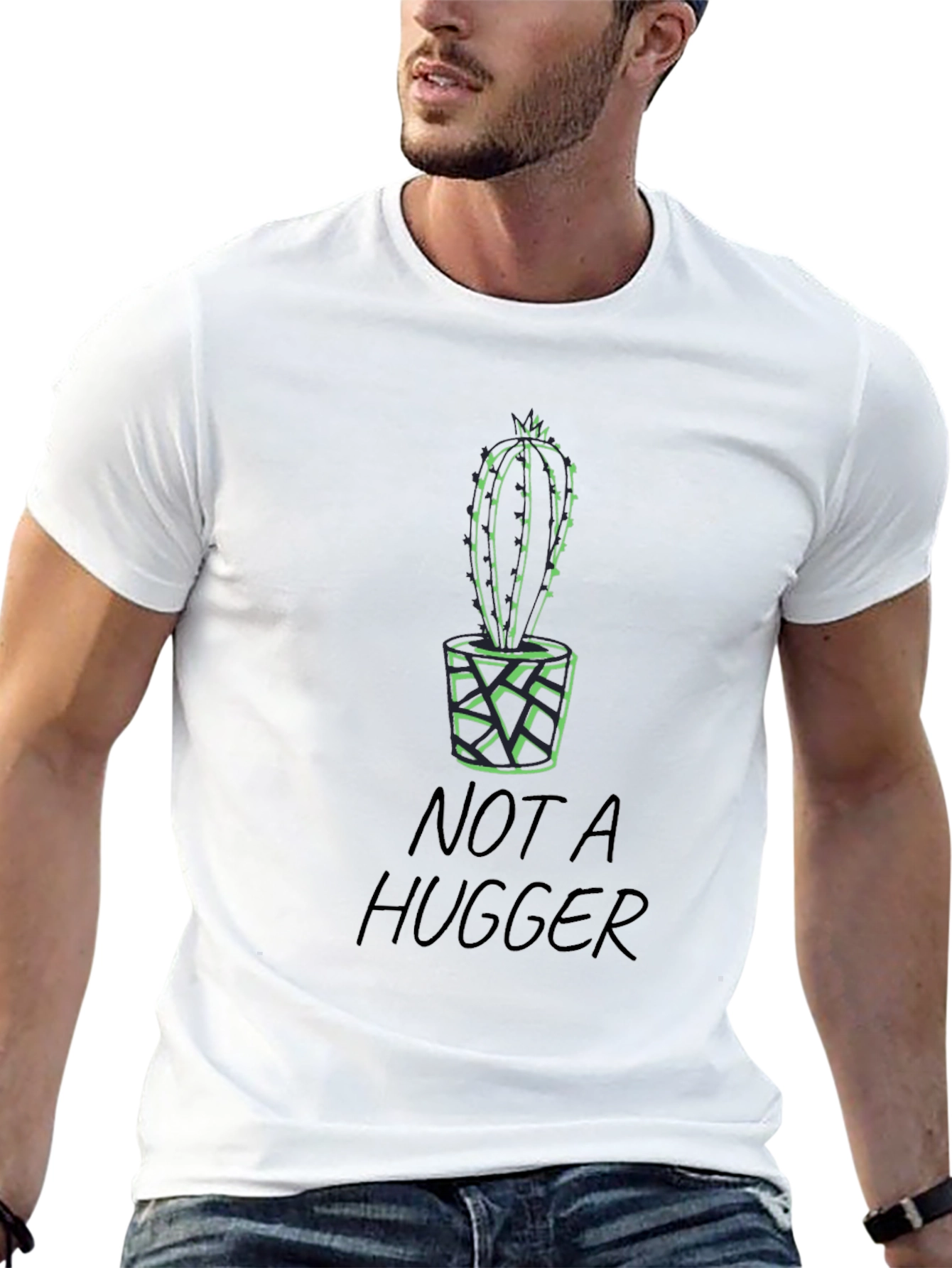 Not a Hugger Cactus Tee