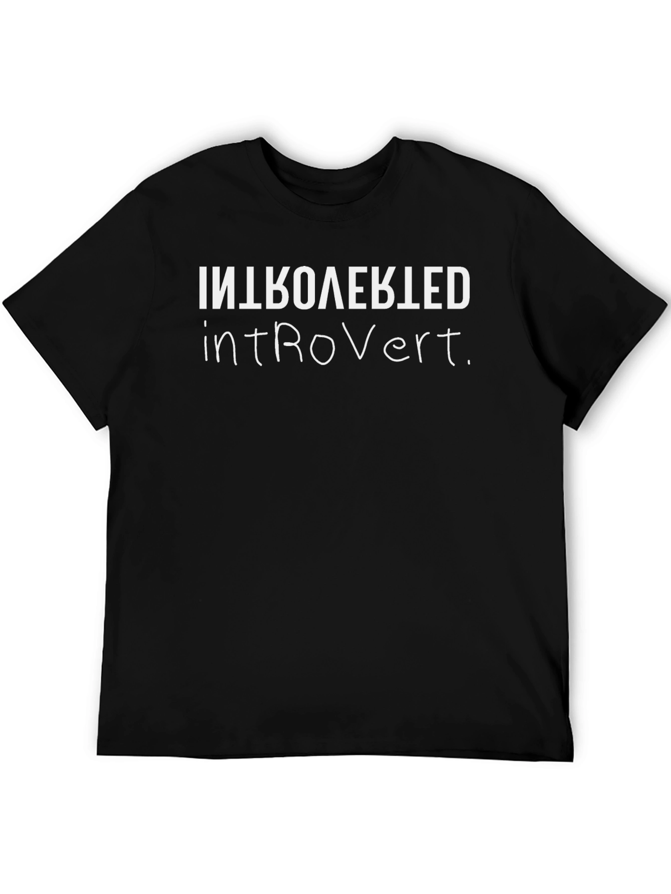 Introvert T-Shirt - Funny Inverted Text Tee